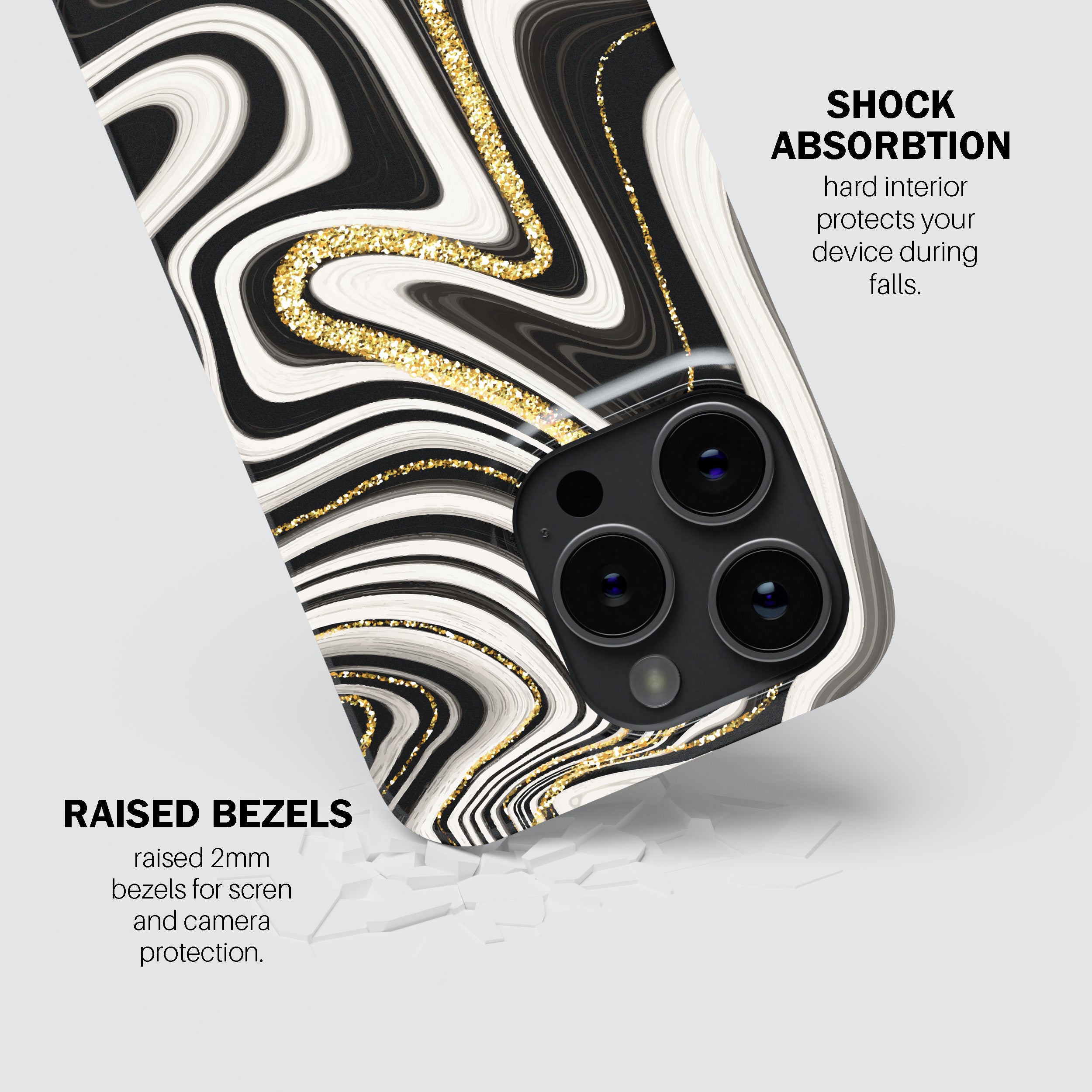 Marble Waves Phone Cover