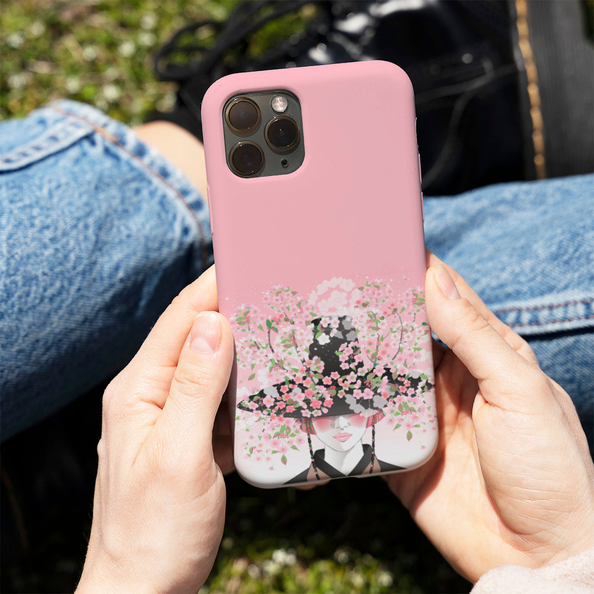 Floral Hat Phone Cover