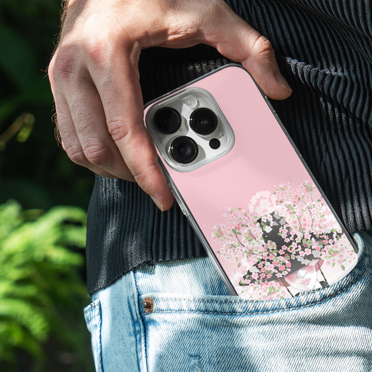 Floral Hat Phone Cover