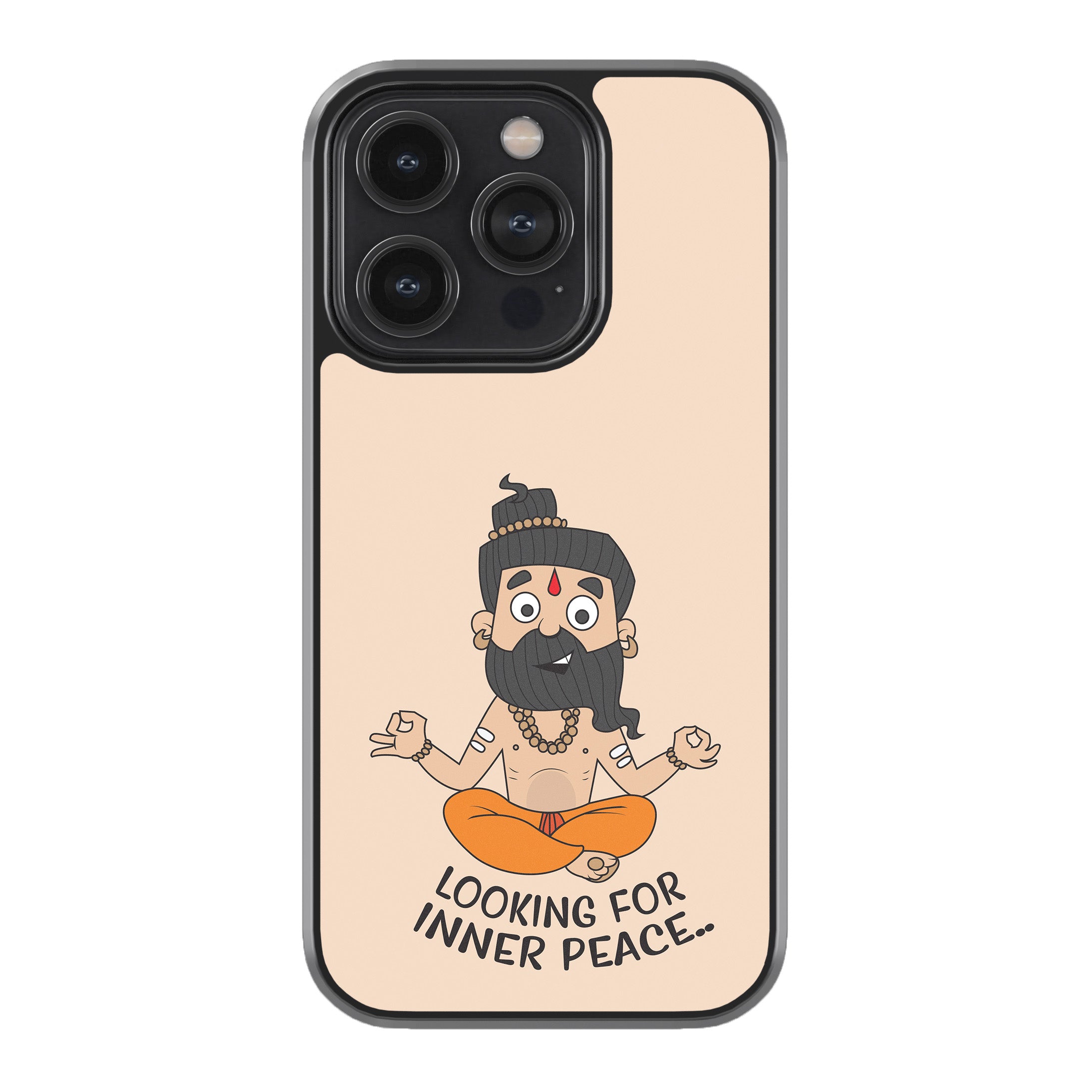 Looking For Inner Peace (Yogi Cartoon) Phone Cover