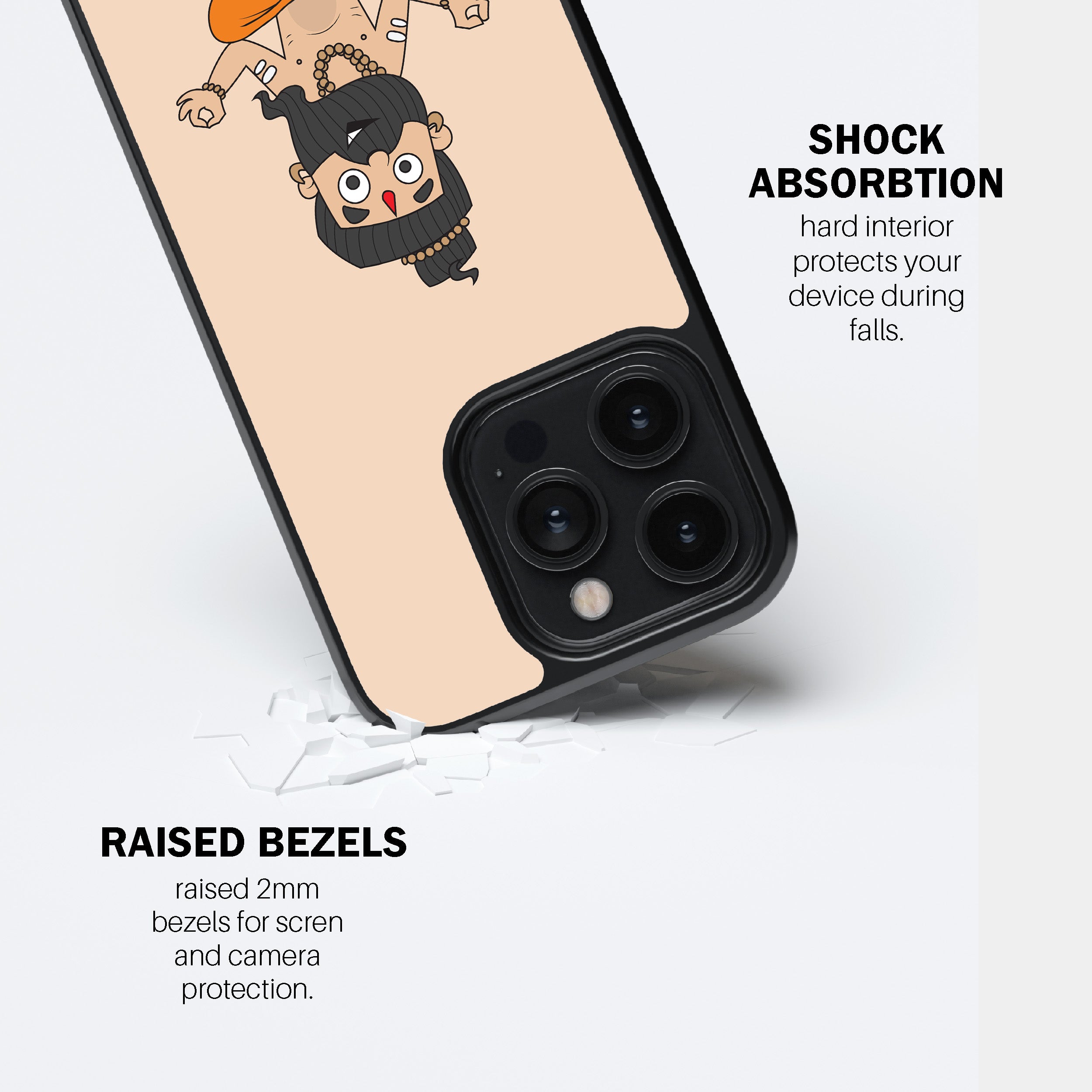 Looking For Inner Peace (Yogi Cartoon) Phone Cover