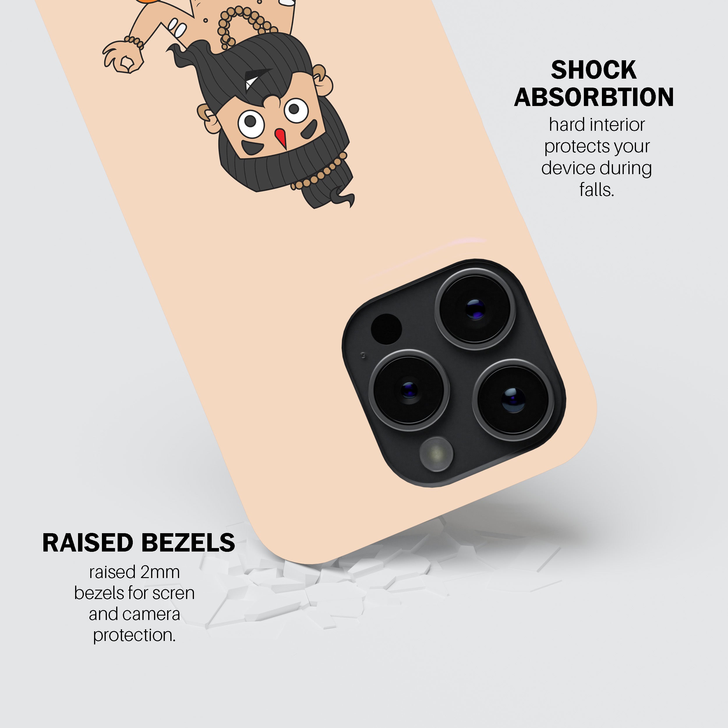 Looking For Inner Peace (Yogi Cartoon) Phone Cover