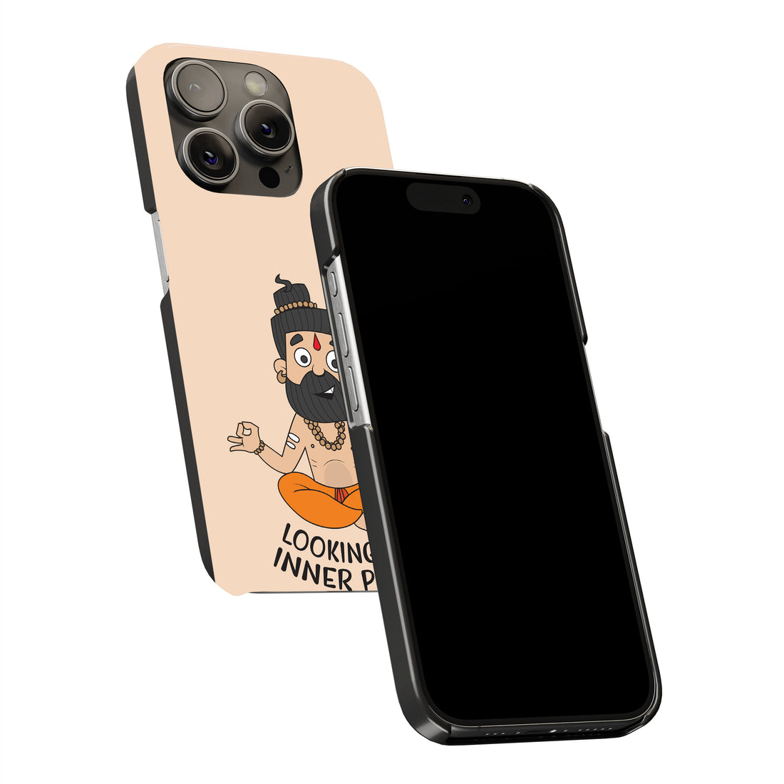 Looking For Inner Peace (Yogi Cartoon) Phone Cover