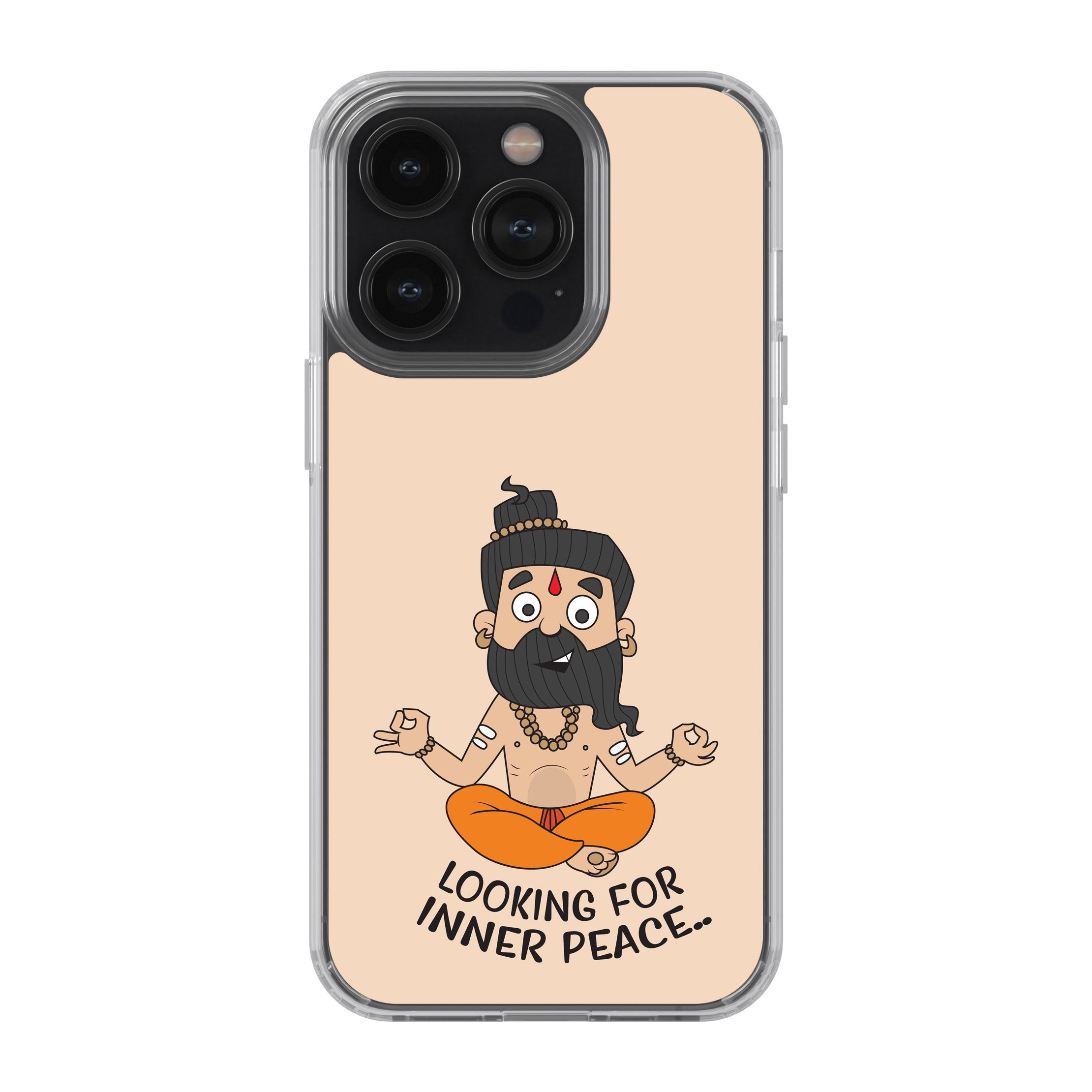 Looking For Inner Peace (Yogi Cartoon) Phone Cover