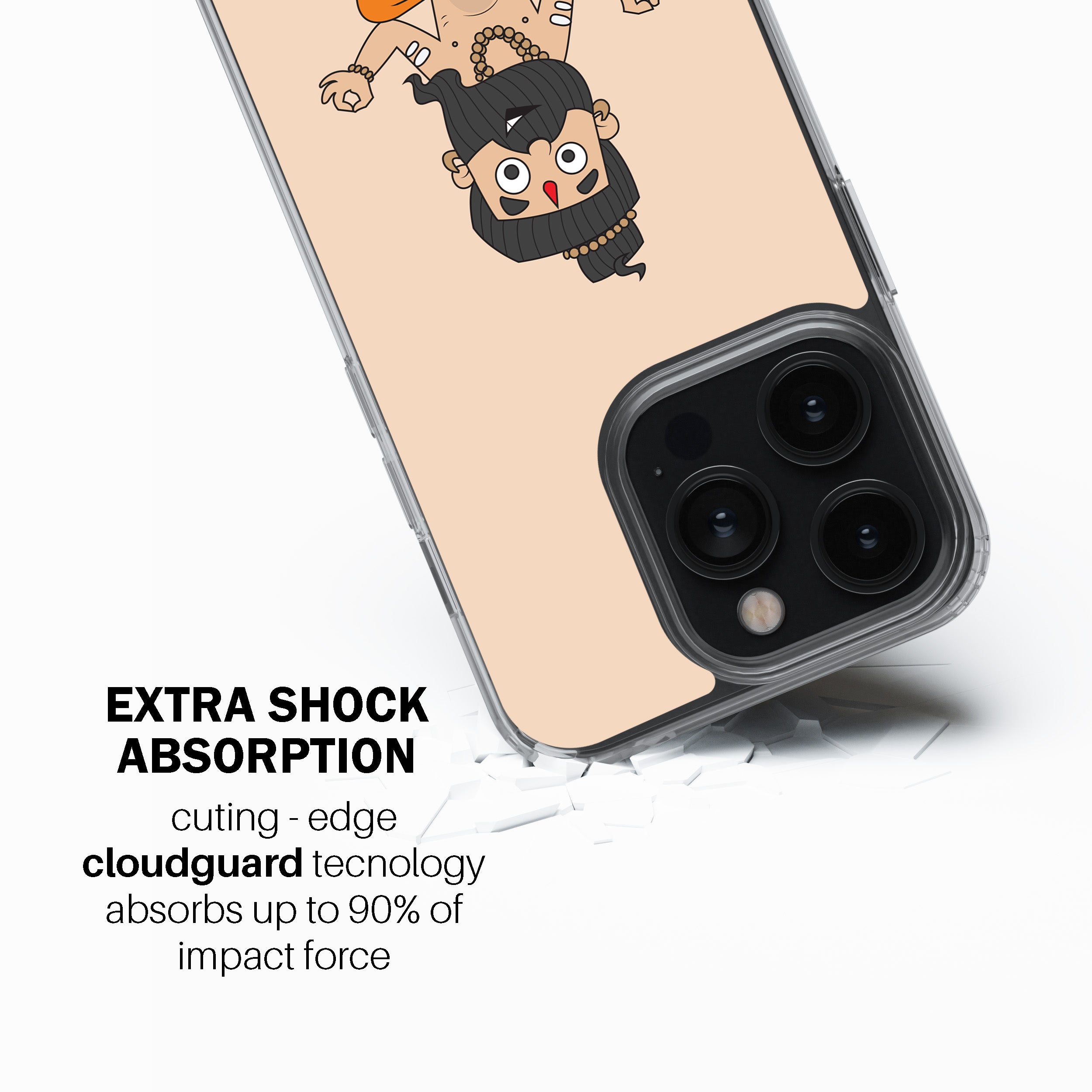 Looking For Inner Peace (Yogi Cartoon) Phone Cover