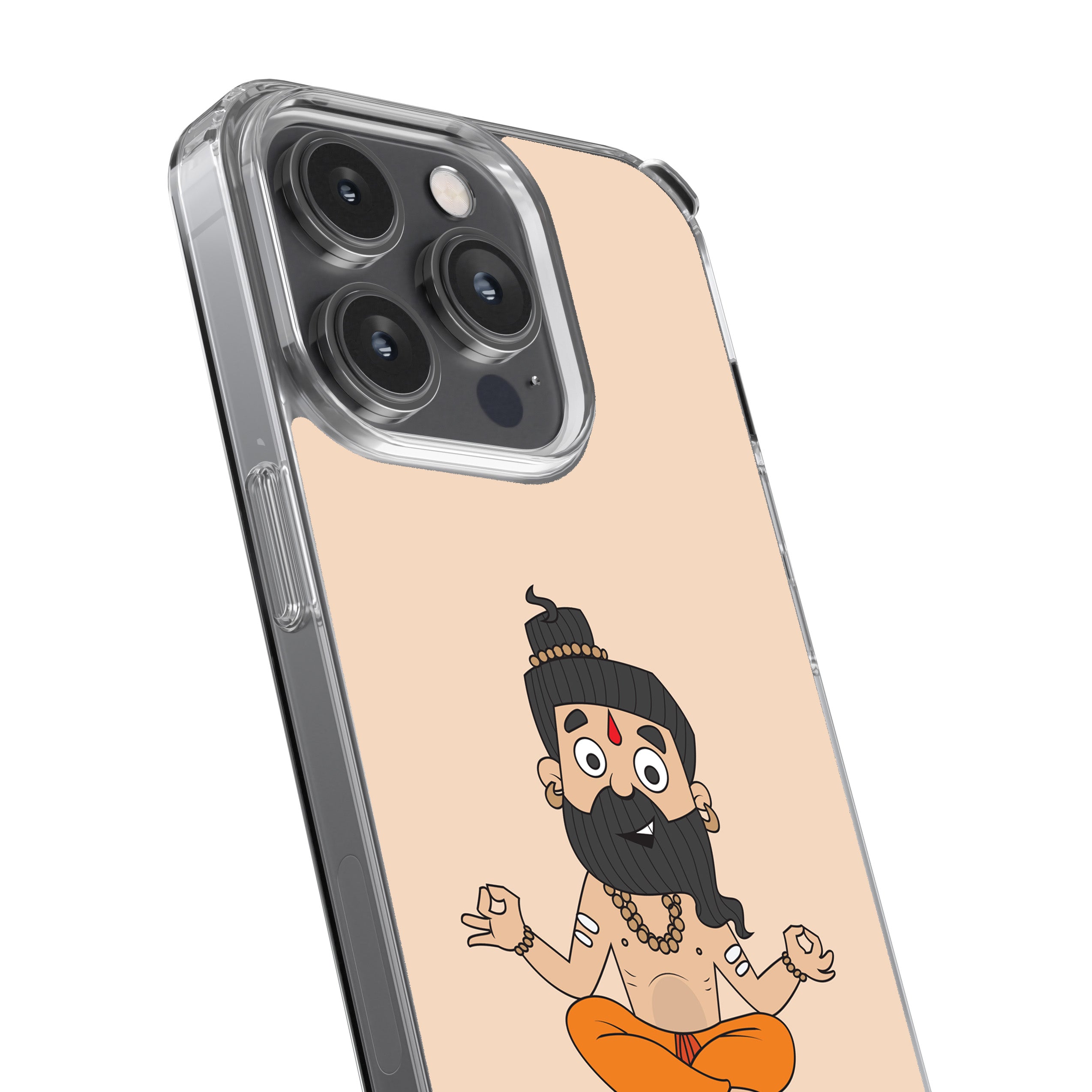 Looking For Inner Peace (Yogi Cartoon) Phone Cover