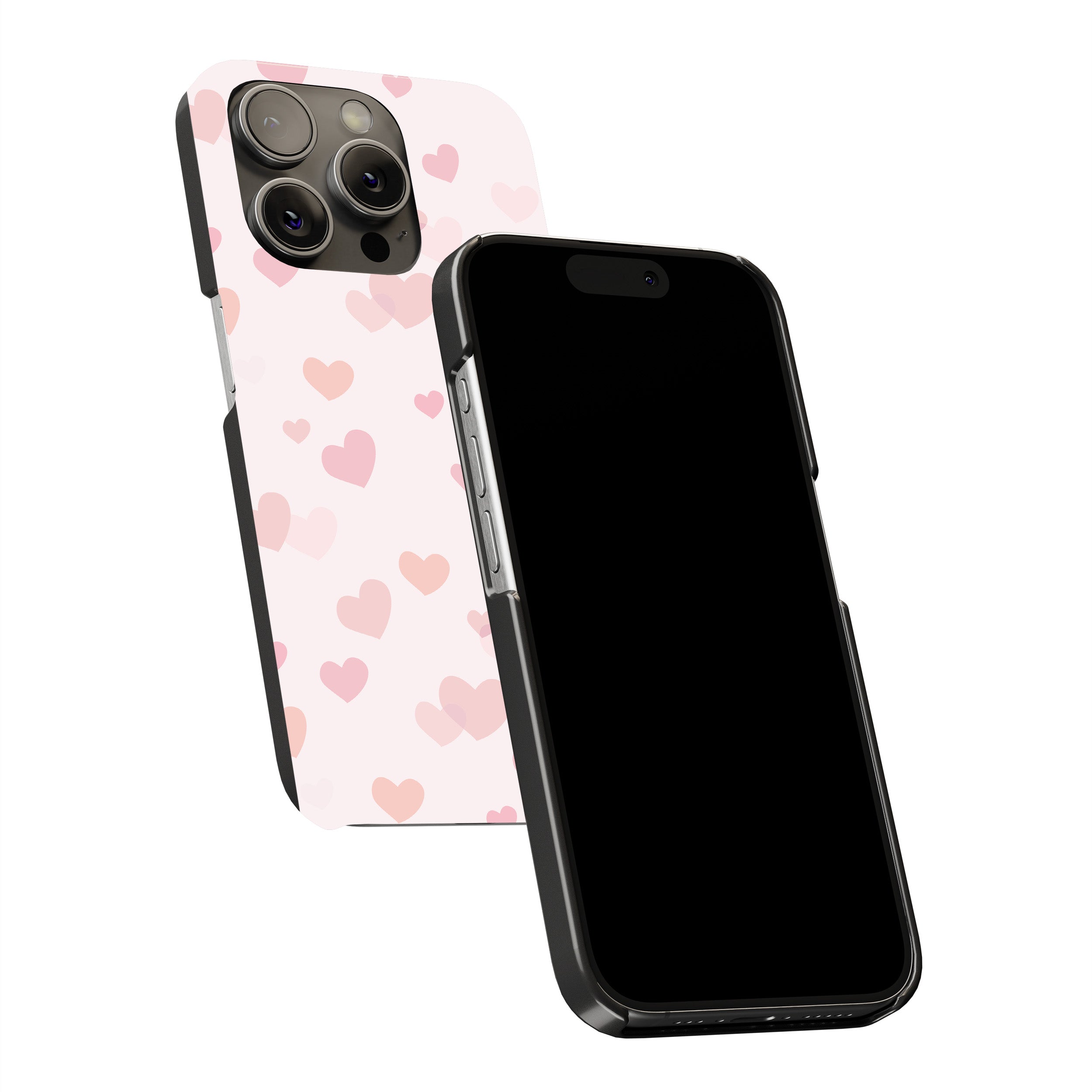 Pink Heart Drops Phone Cover