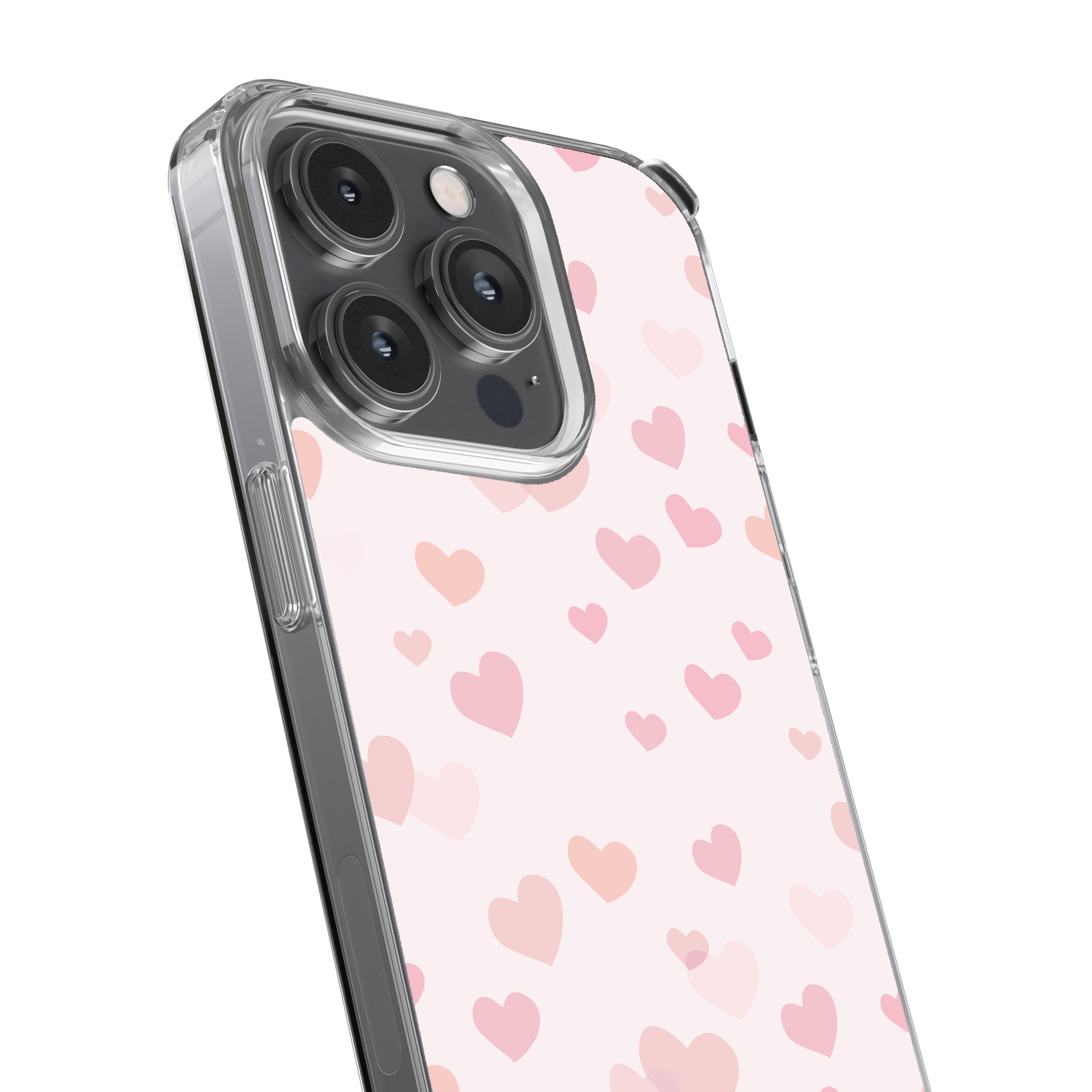Pink Heart Drops Phone Cover