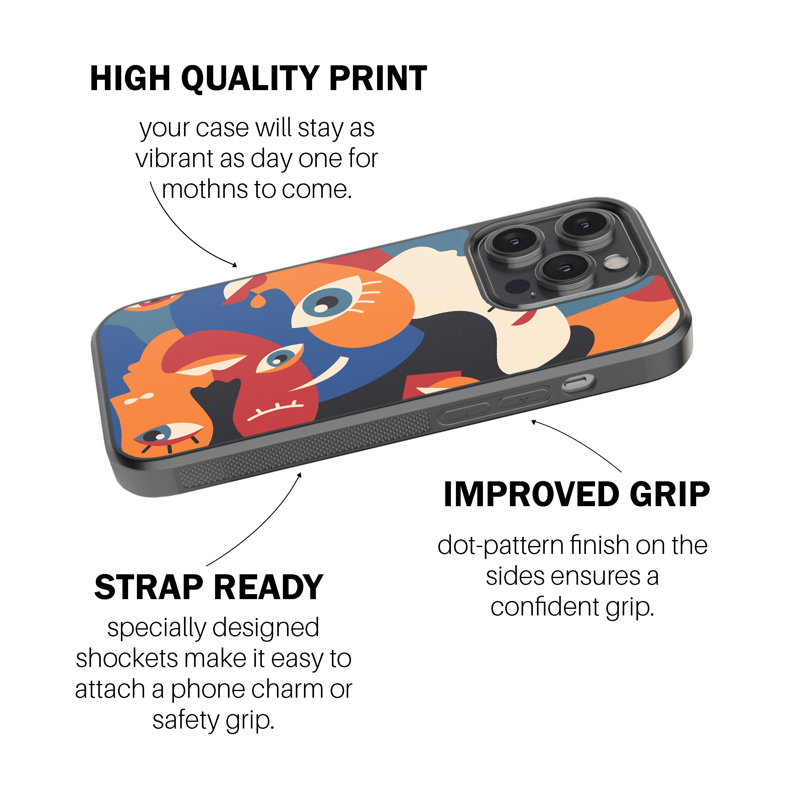 Abstract Faces Phone Cover