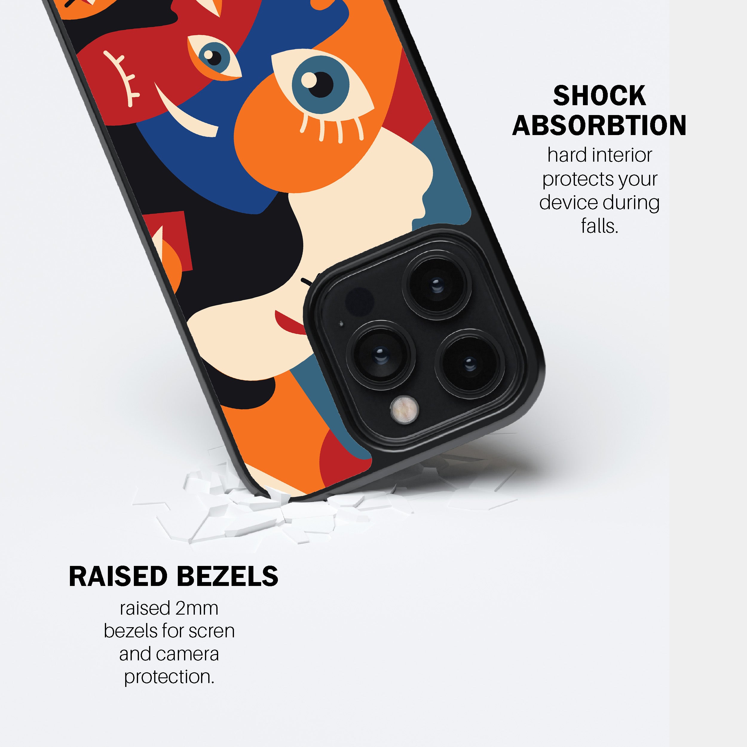 Abstract Faces Phone Cover