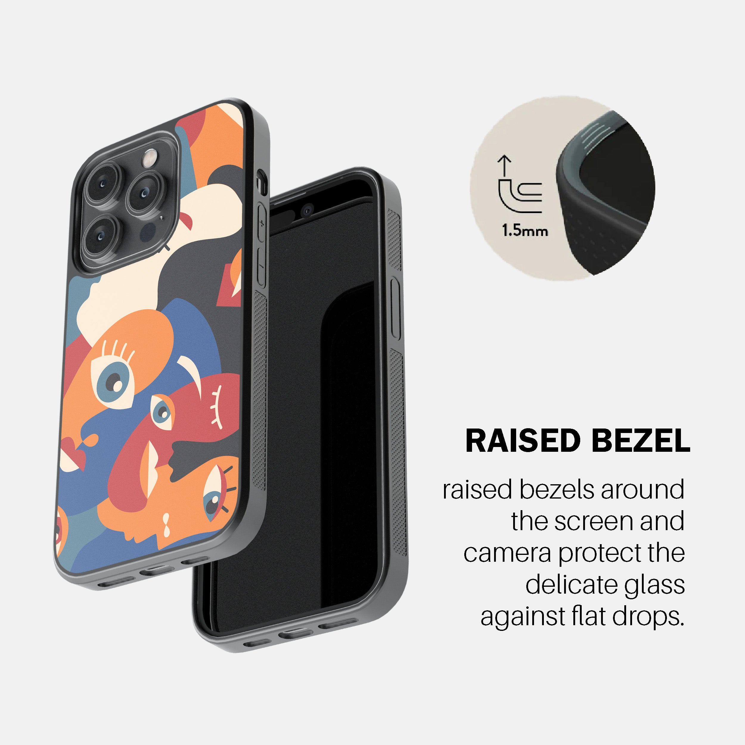 Abstract Faces Phone Cover