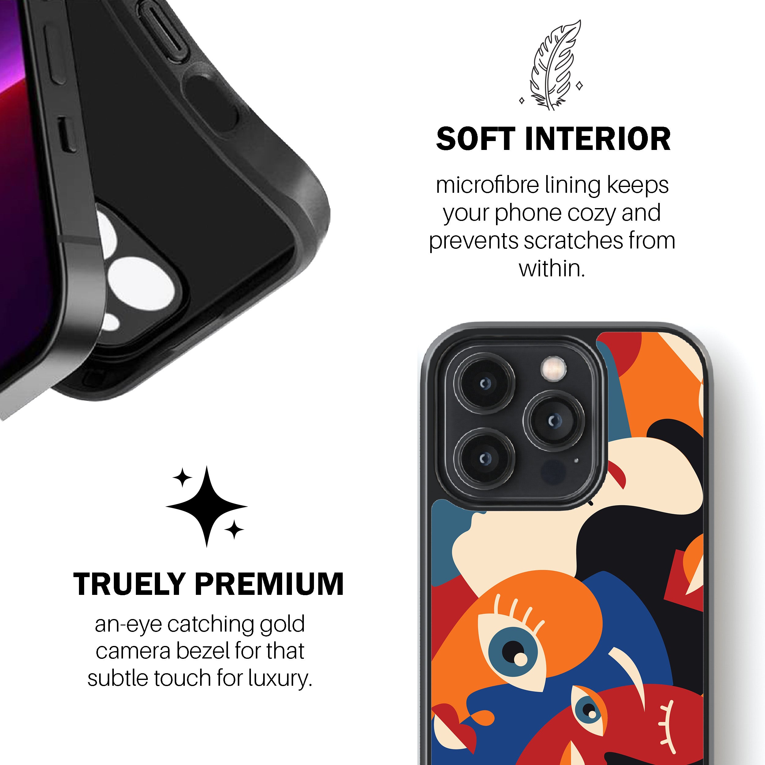 Abstract Faces Phone Cover