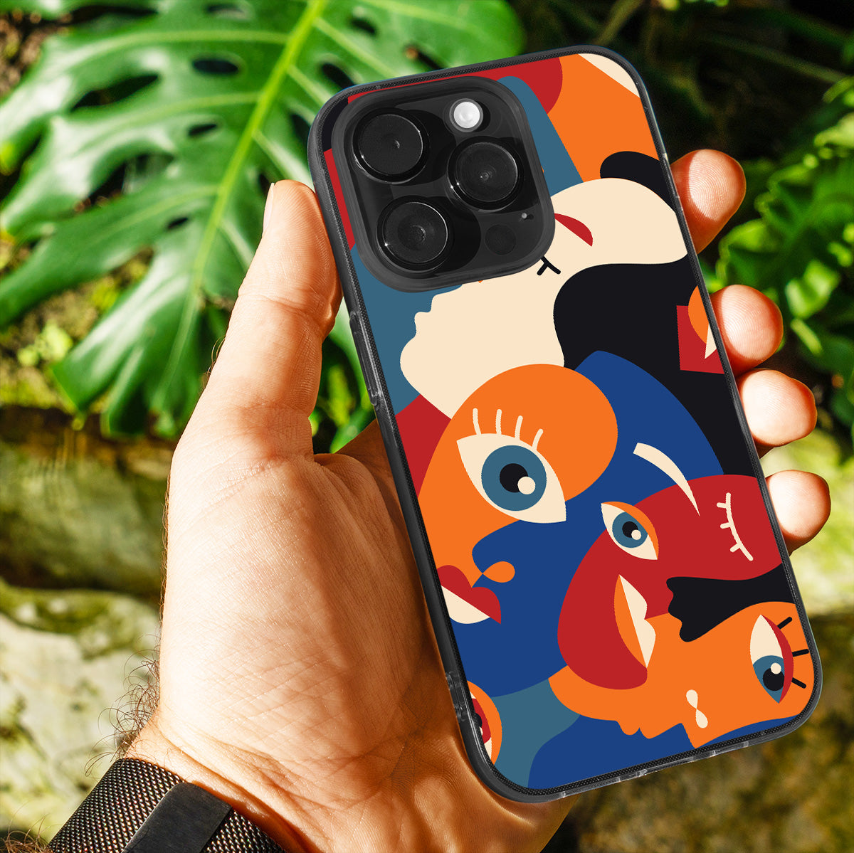 Abstract Faces Phone Cover