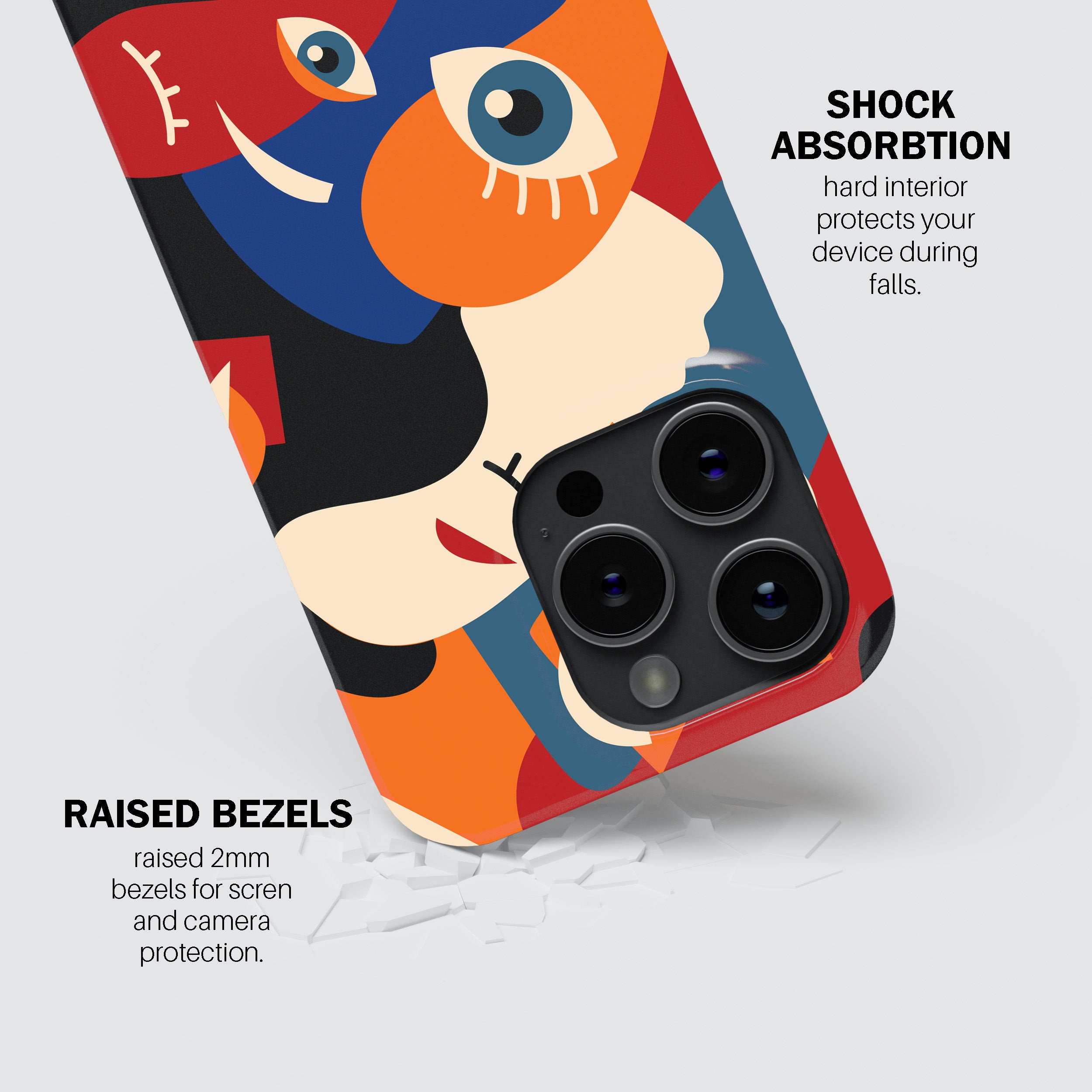 Abstract Faces Phone Cover