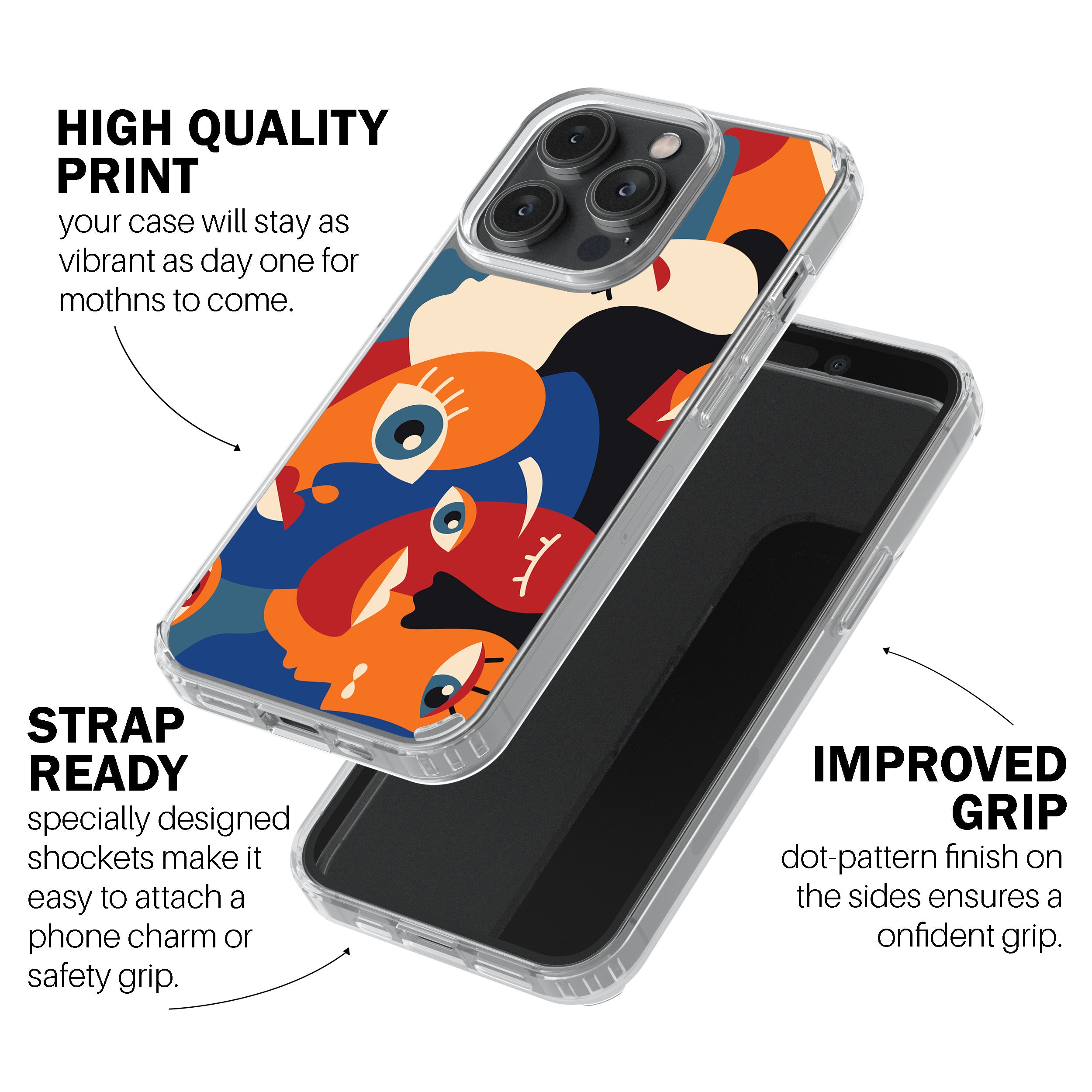 Abstract Faces Phone Cover