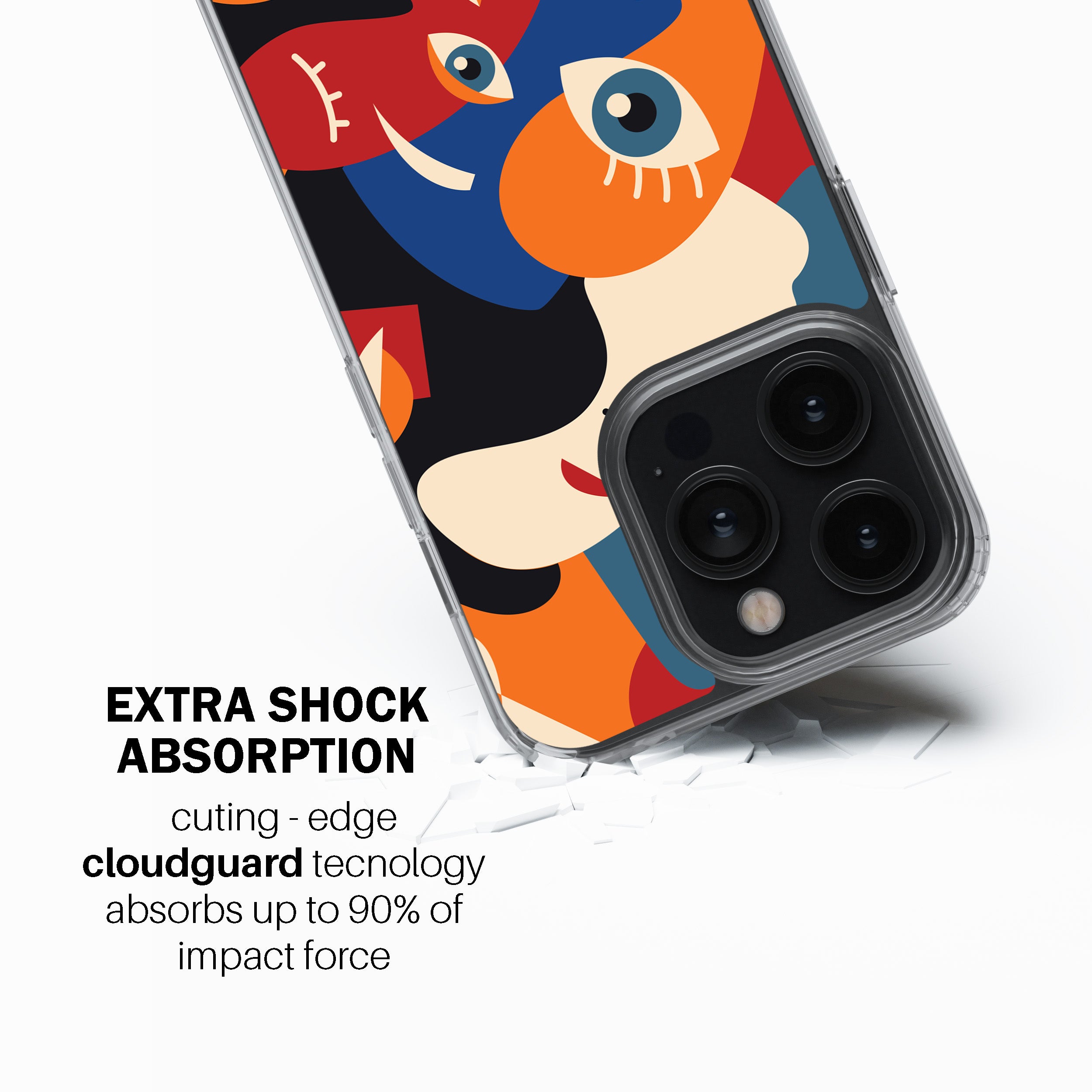 Abstract Faces Phone Cover