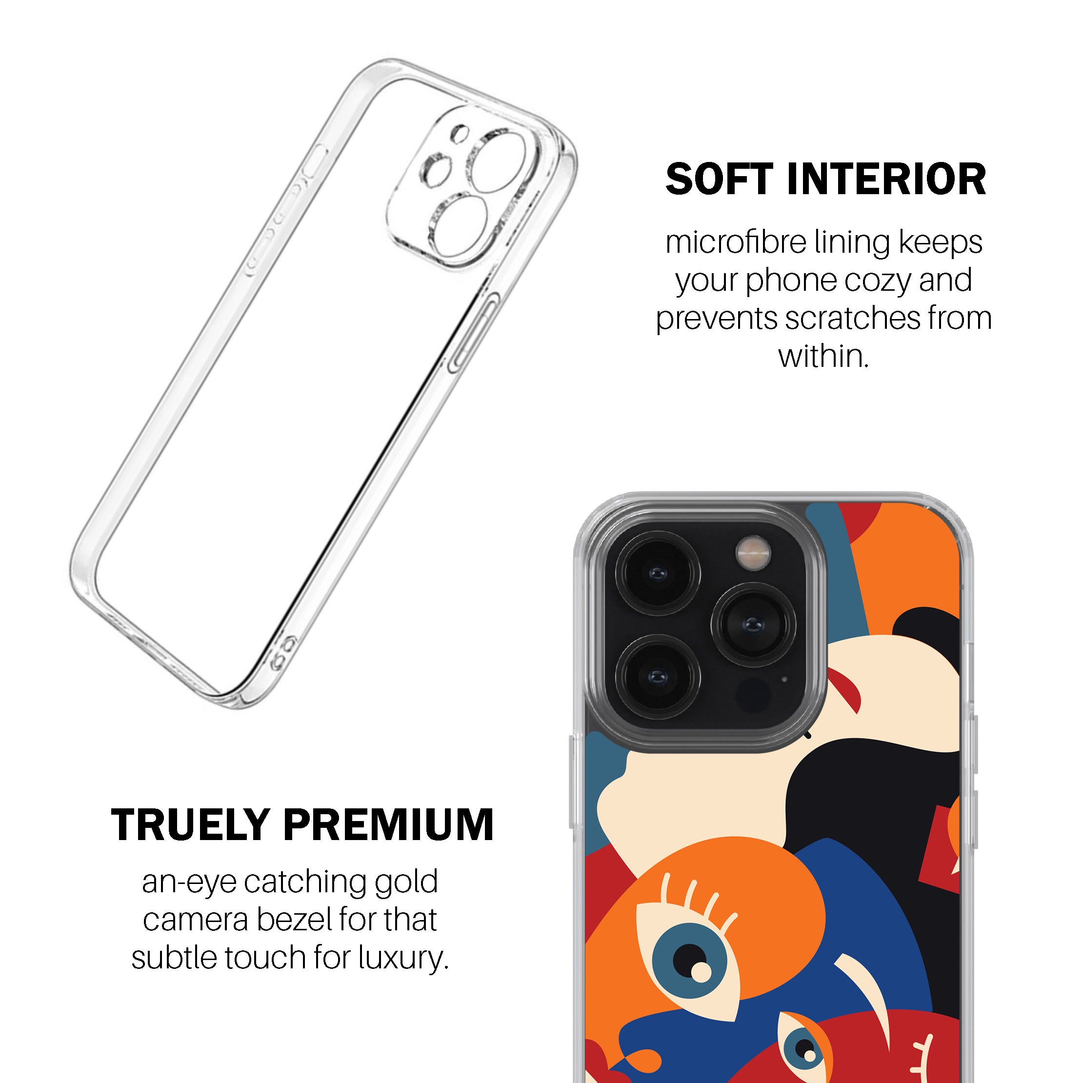 Abstract Faces Phone Cover