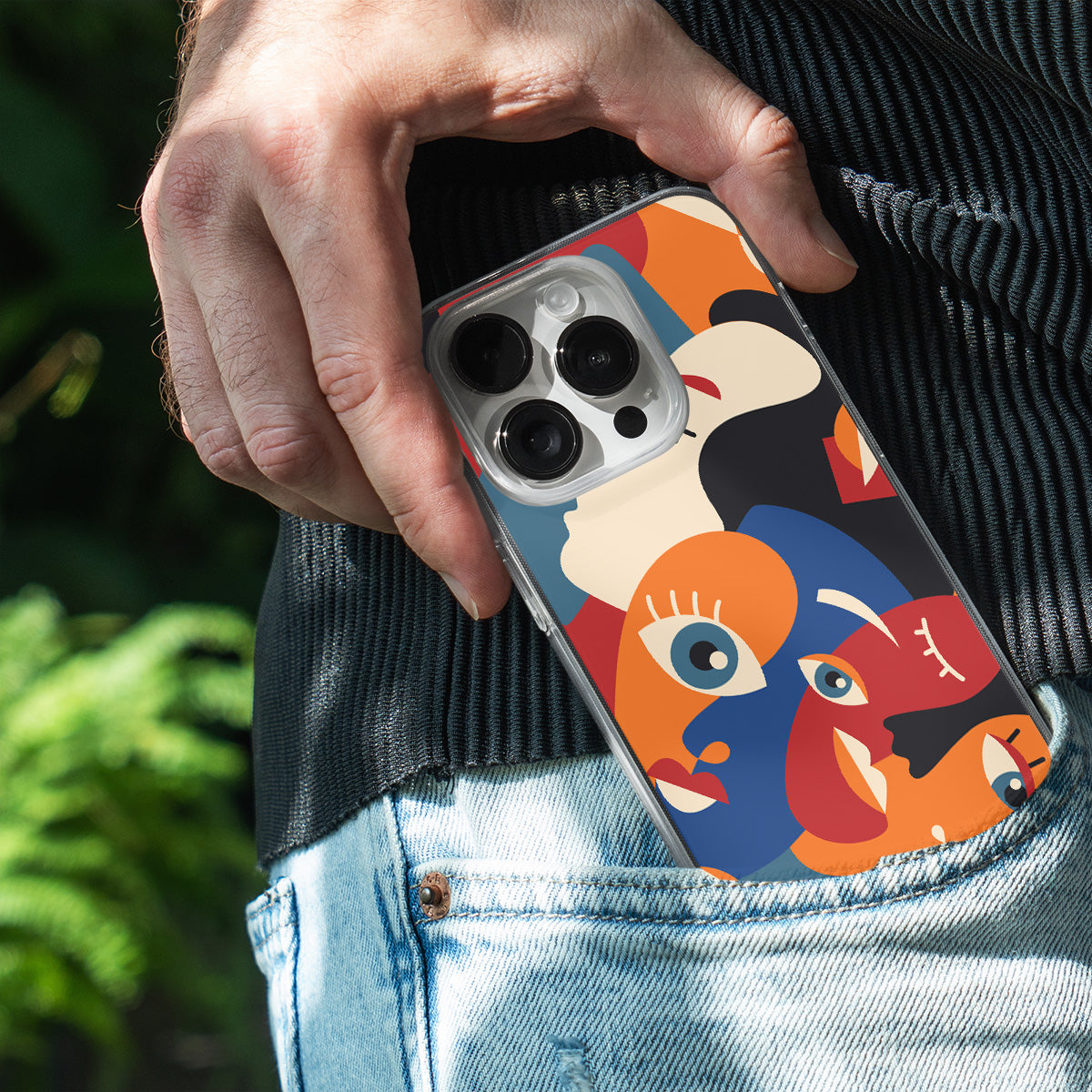 Abstract Faces Phone Cover