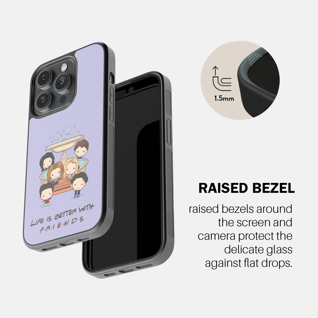 Life Is Better With FRIENDS – Circle Phone Cover