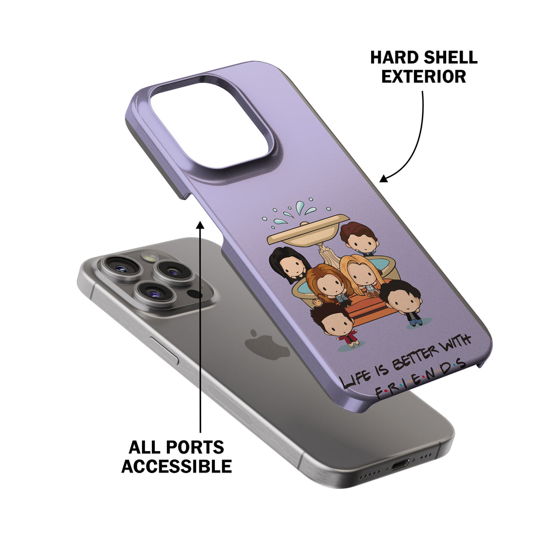 Life Is Better With FRIENDS – Circle Phone Cover