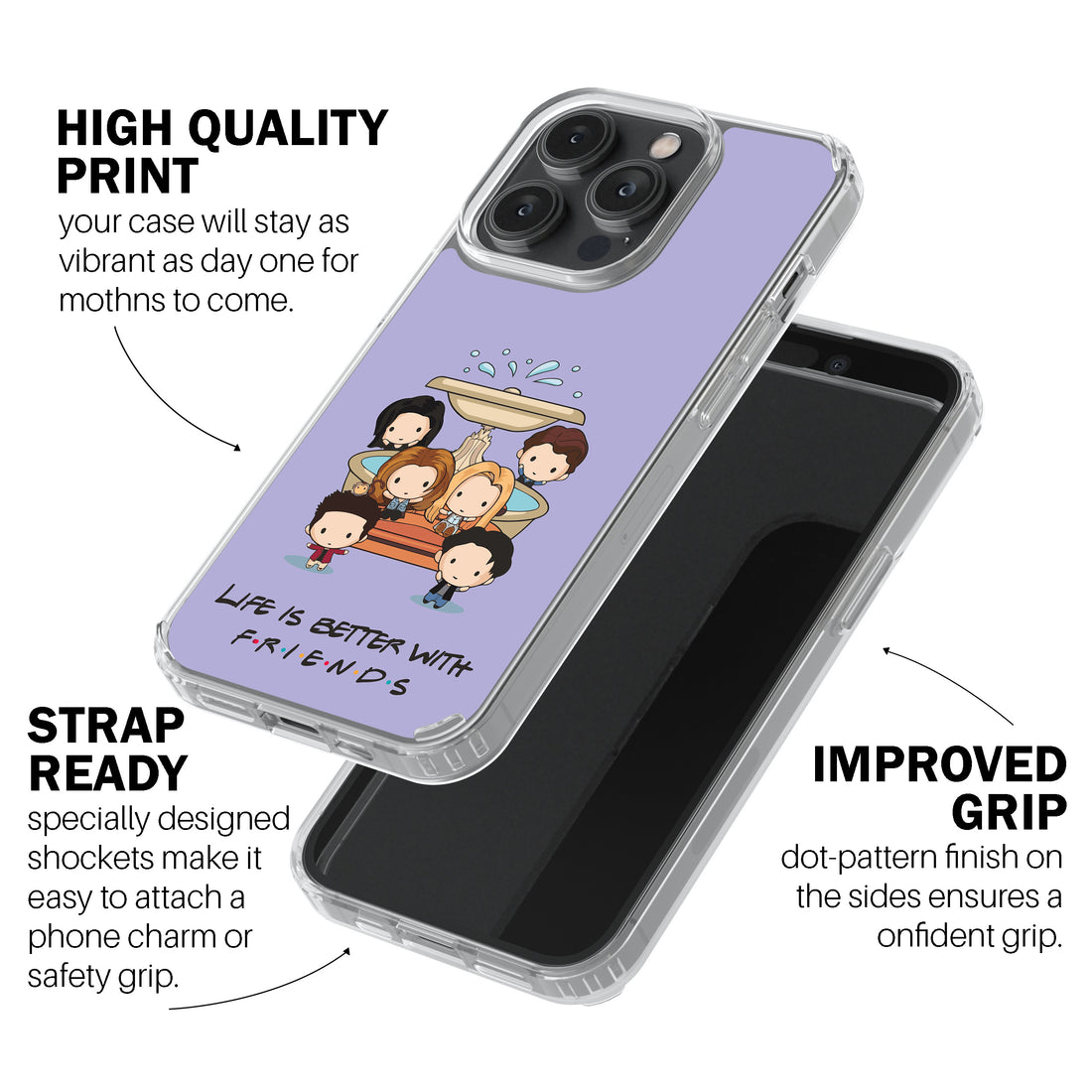 Life Is Better With FRIENDS – Circle Phone Cover