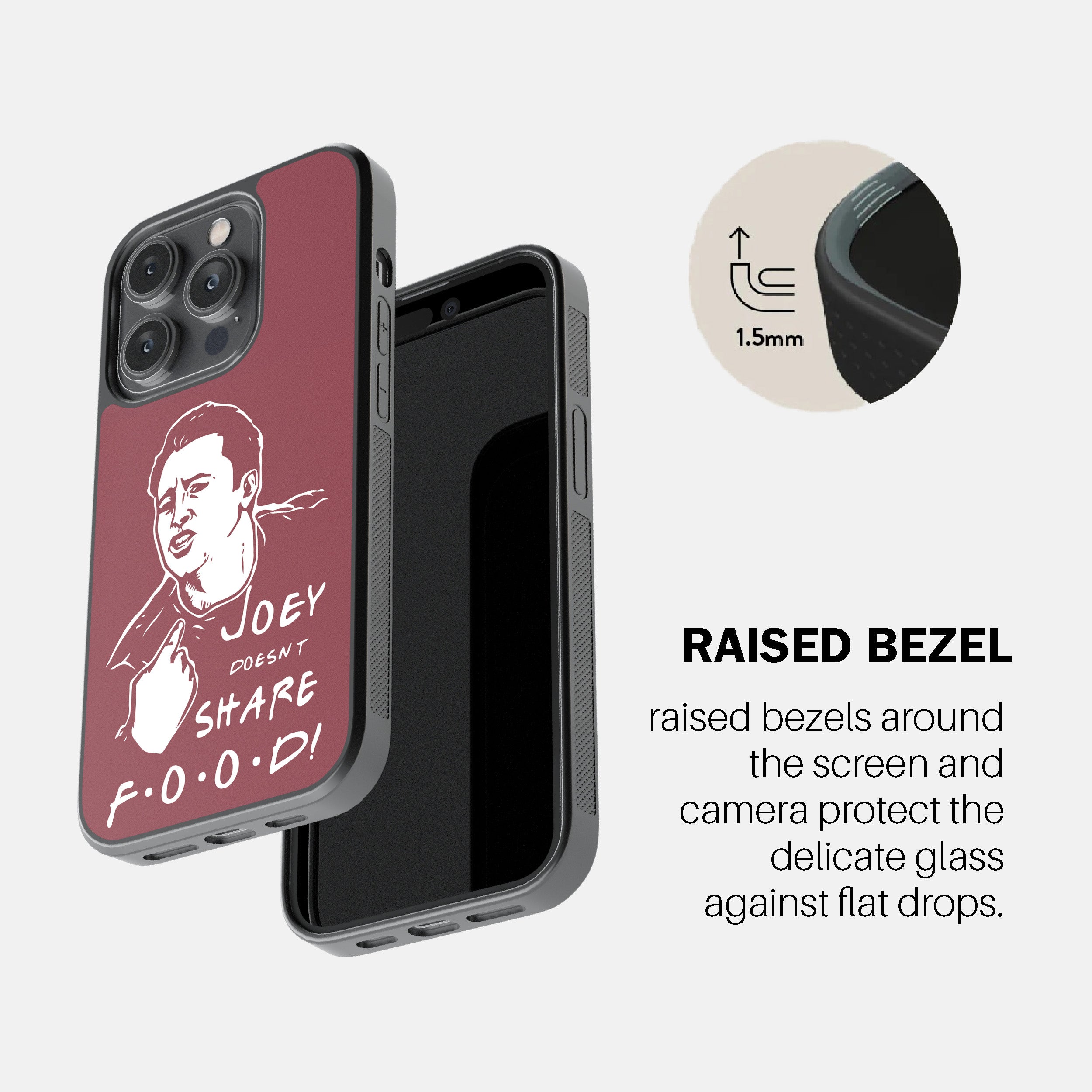 Joey Doesn’t Share Food – Maroon Phone Cover