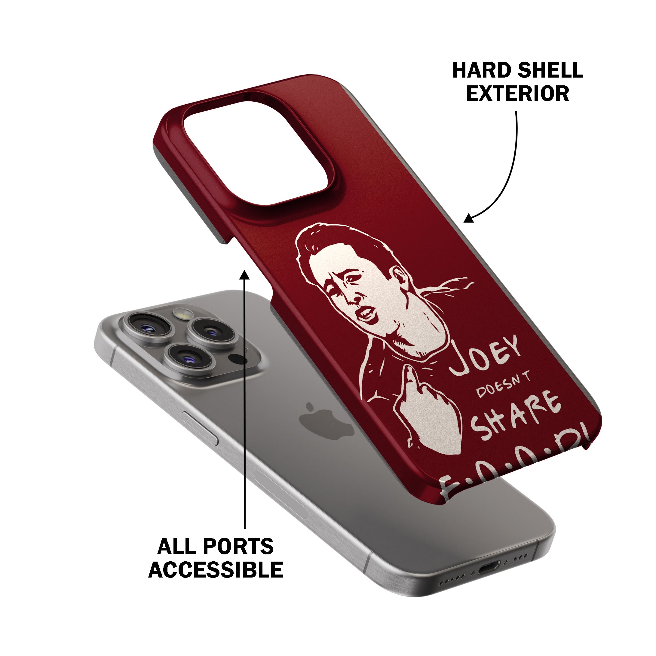 Joey Doesn’t Share Food – Maroon Phone Cover