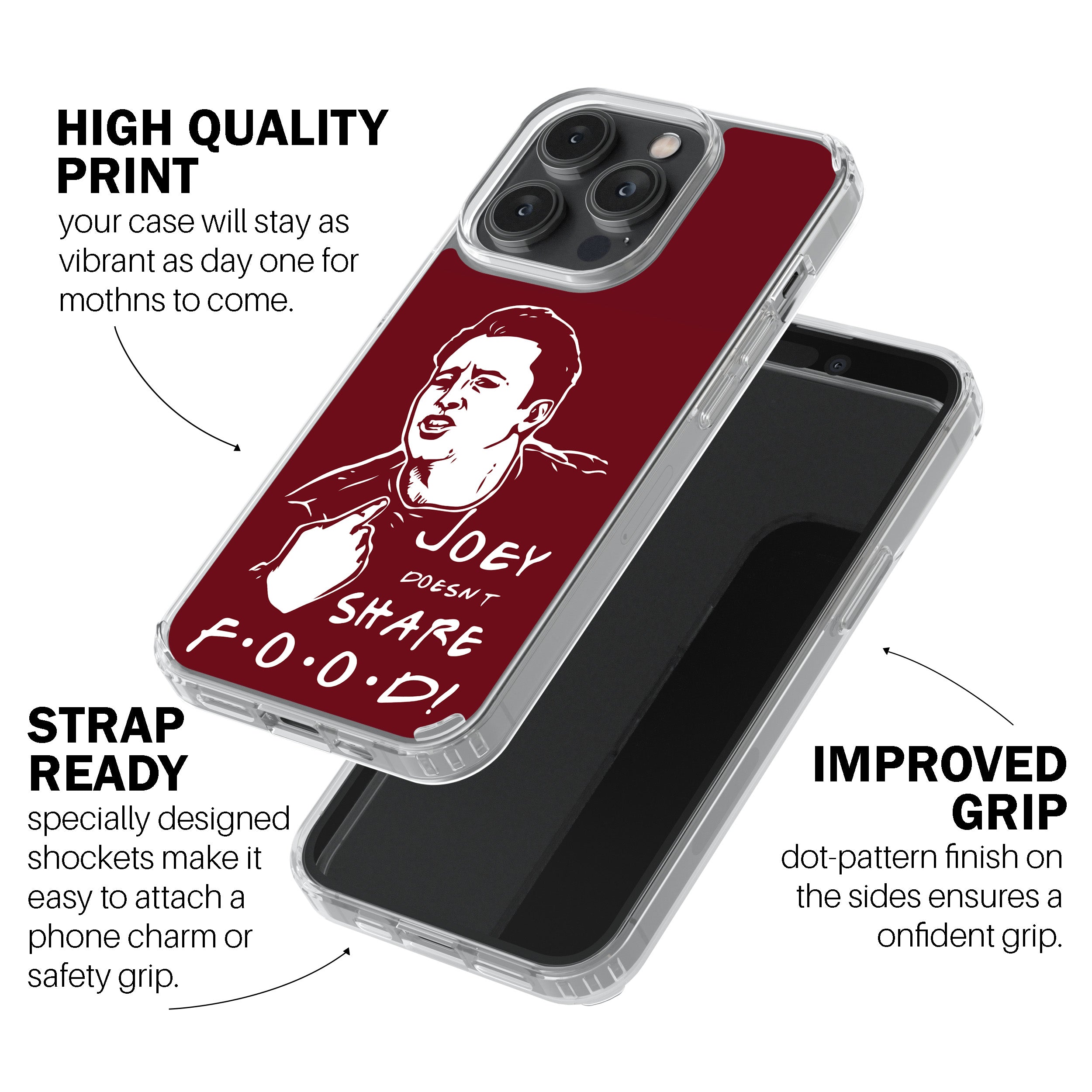 Joey Doesn’t Share Food – Maroon Phone Cover