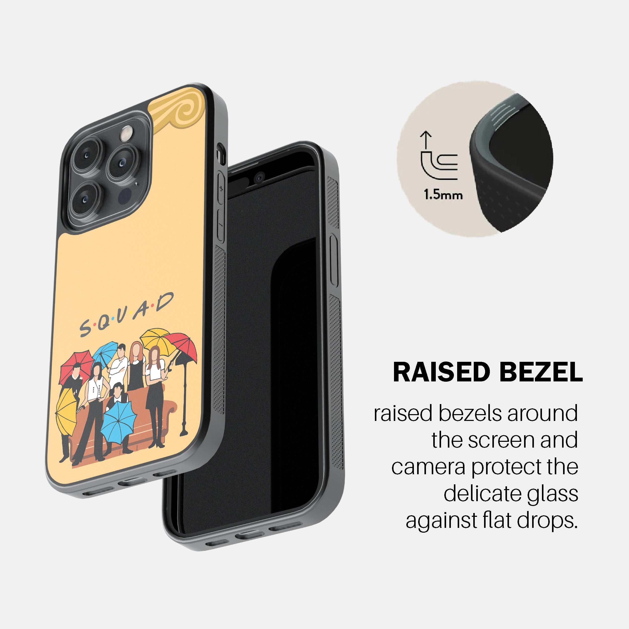 FRIENDS Squad Under Umbrellas Phone Cover