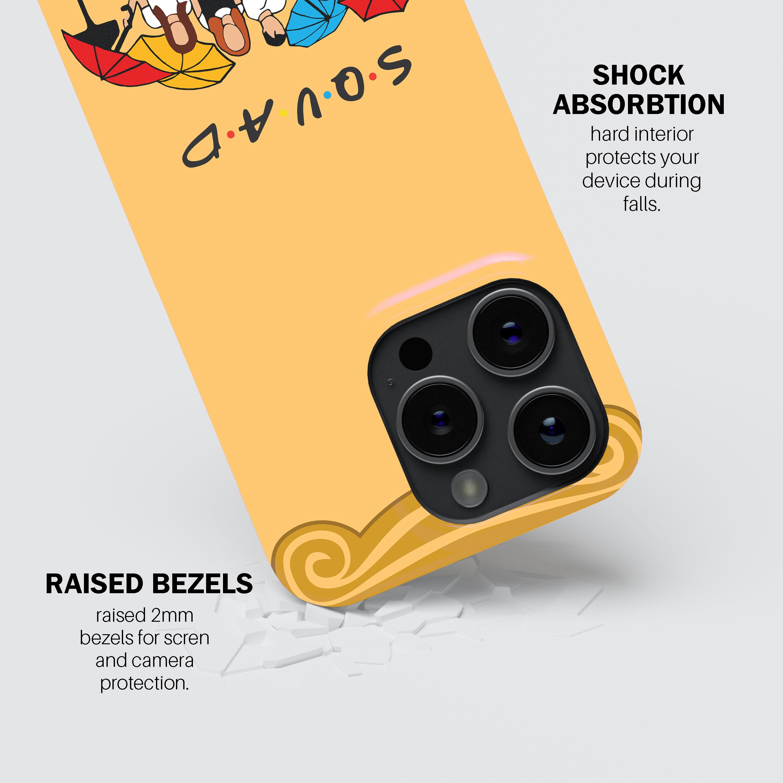 FRIENDS Squad Under Umbrellas Phone Cover