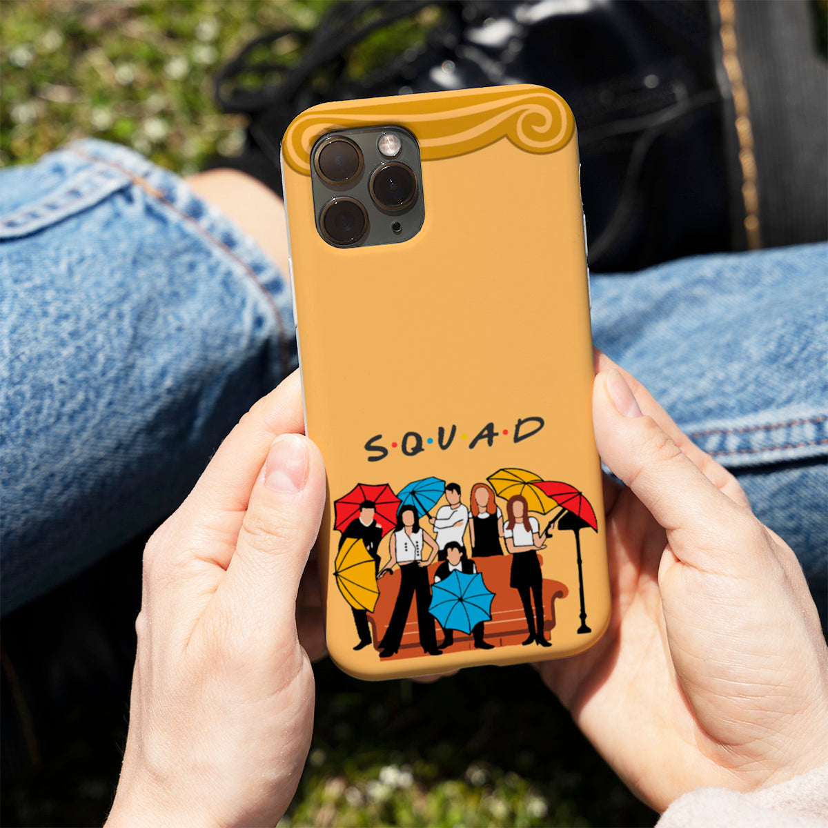 FRIENDS Squad Under Umbrellas Phone Cover