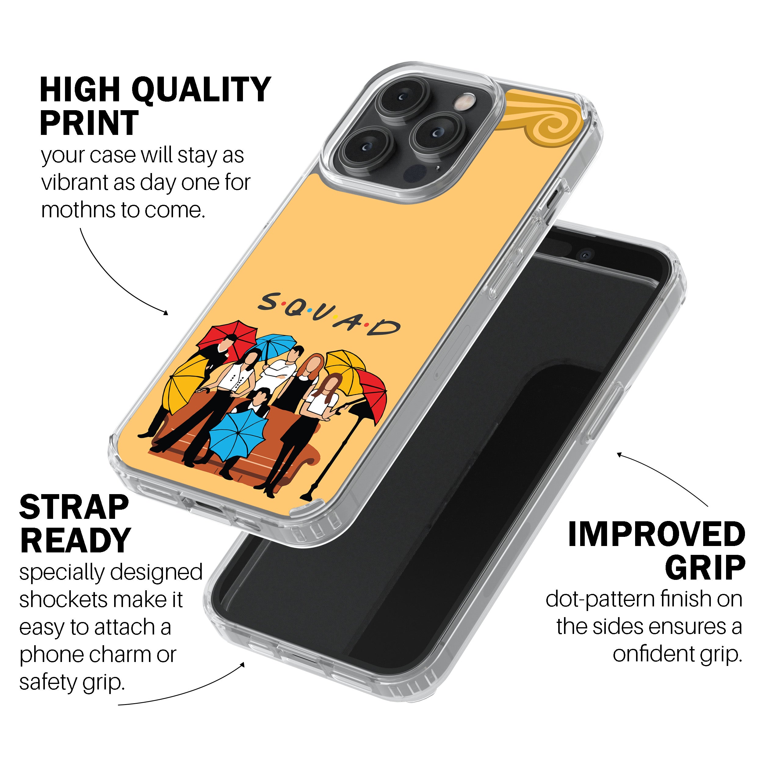 FRIENDS Squad Under Umbrellas Phone Cover