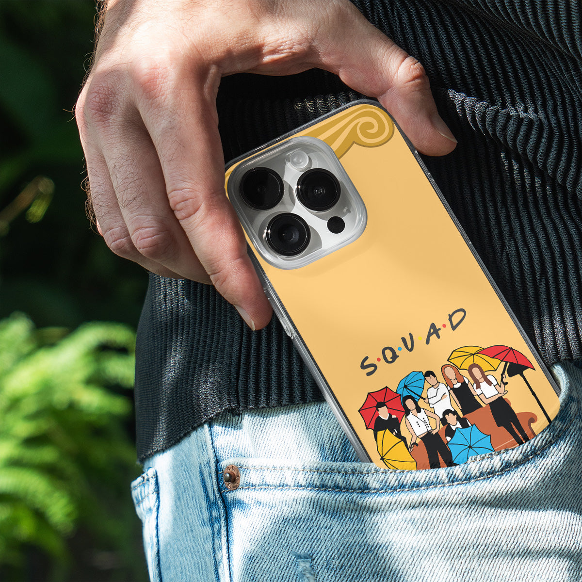 FRIENDS Squad Under Umbrellas Phone Cover