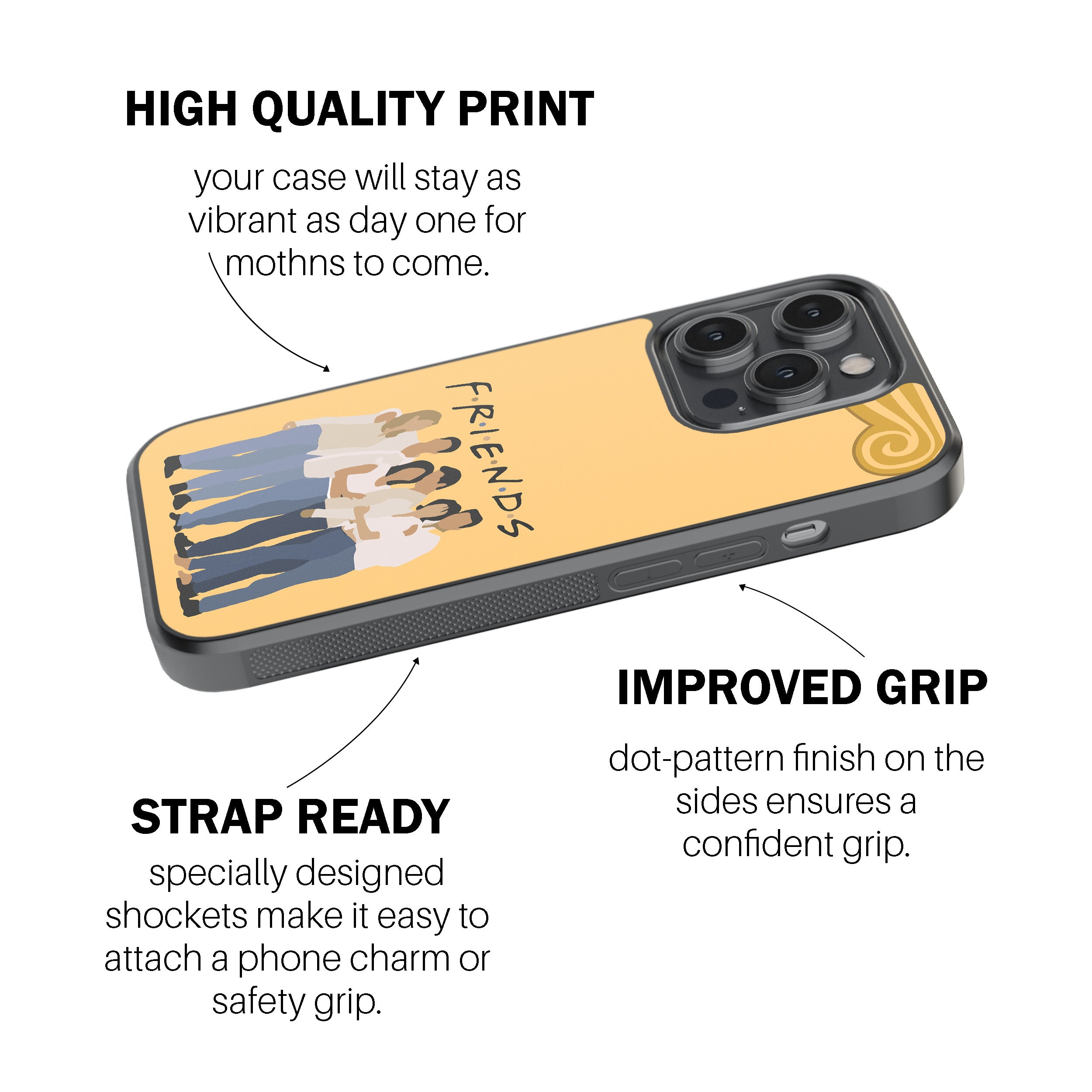 FRIENDS Minimal Cast Silhouette Phone Cover