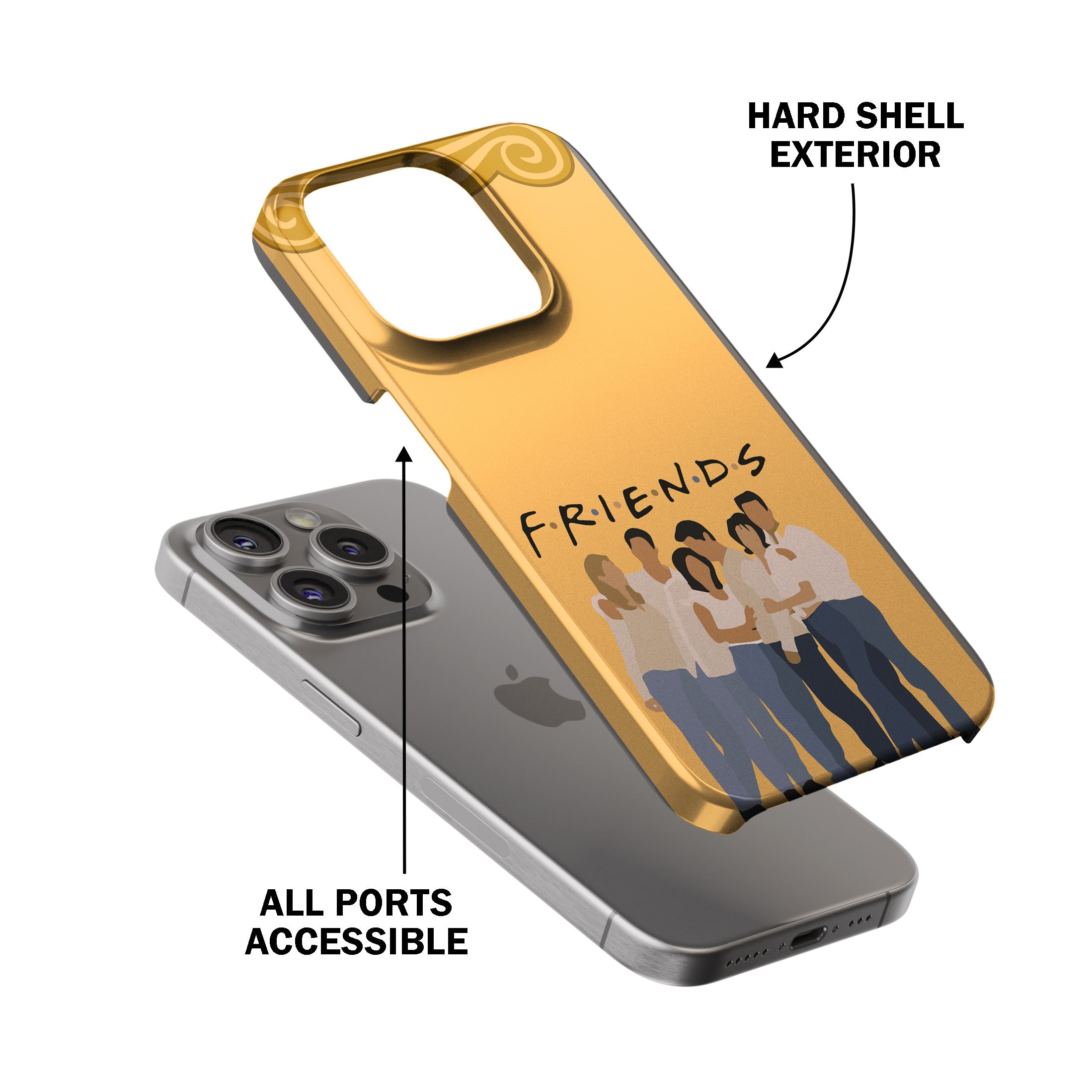 FRIENDS Minimal Cast Silhouette Phone Cover
