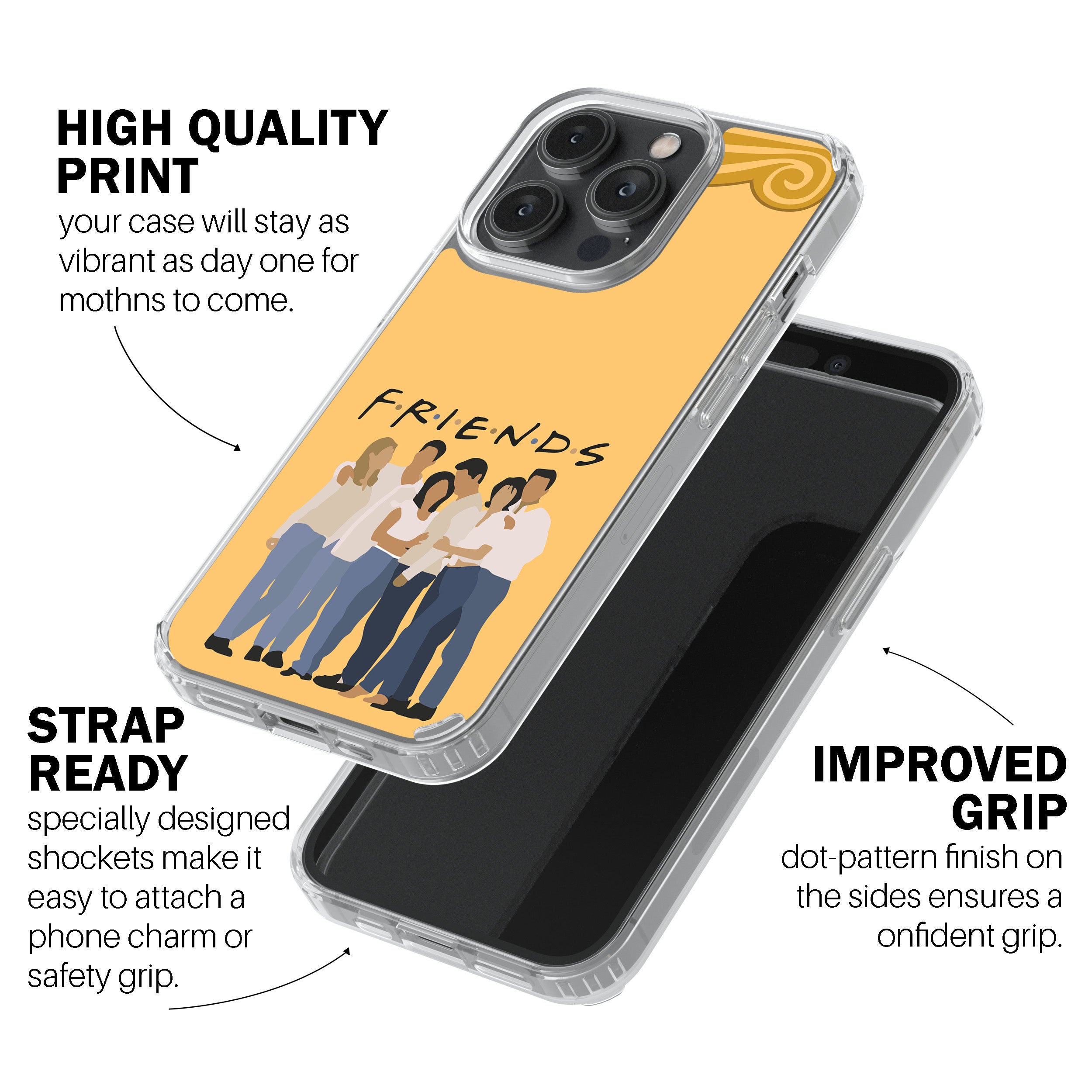 FRIENDS Minimal Cast Silhouette Phone Cover