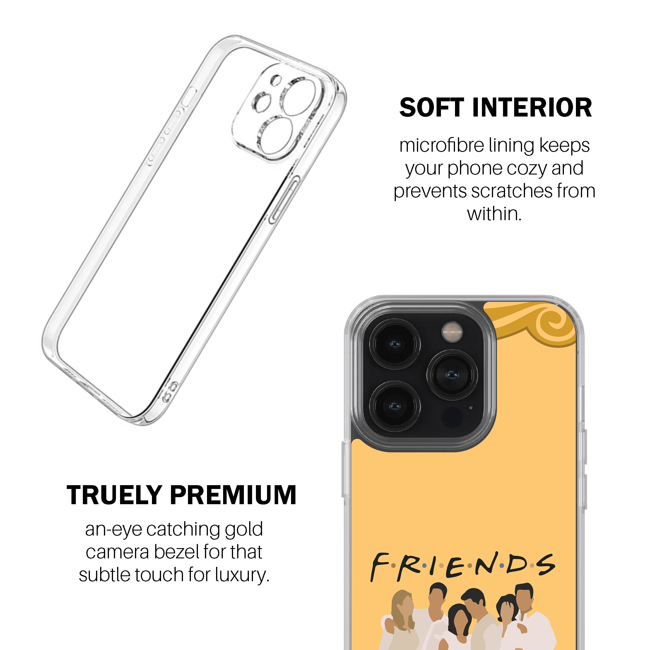 FRIENDS Minimal Cast Silhouette Phone Cover