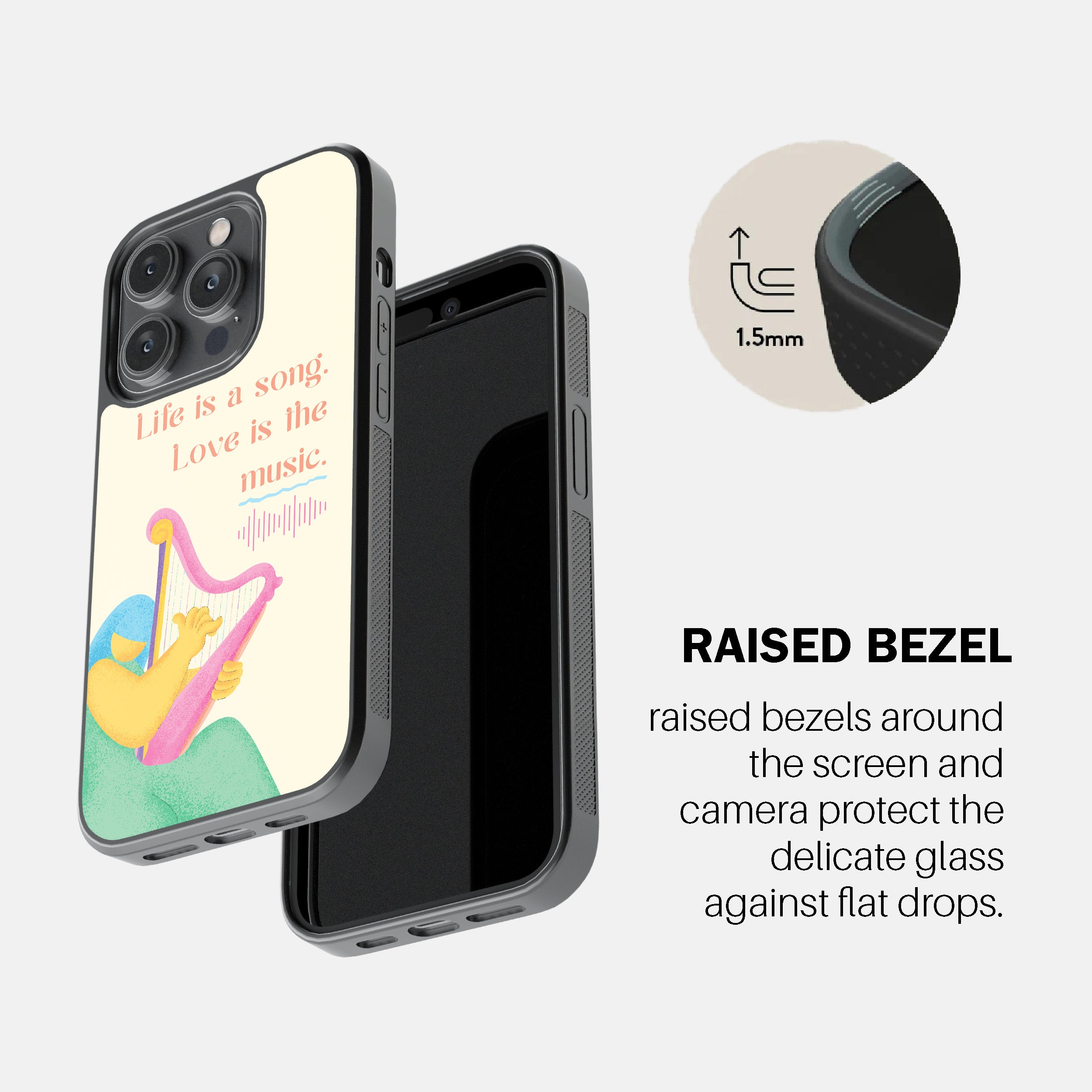 Life Is A Song. Love Is The Music. Phone Cover