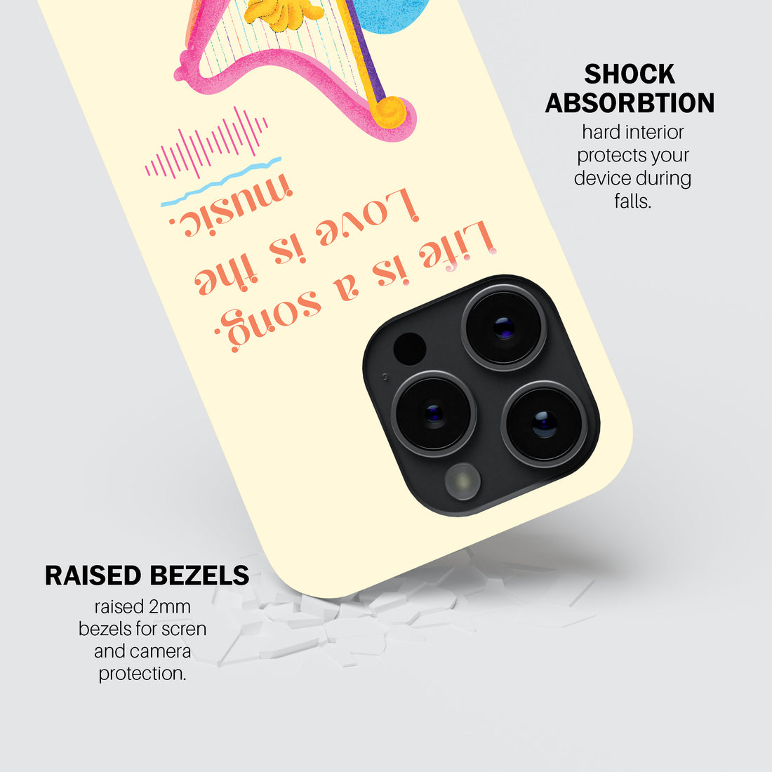 Life Is A Song. Love Is The Music. Phone Cover