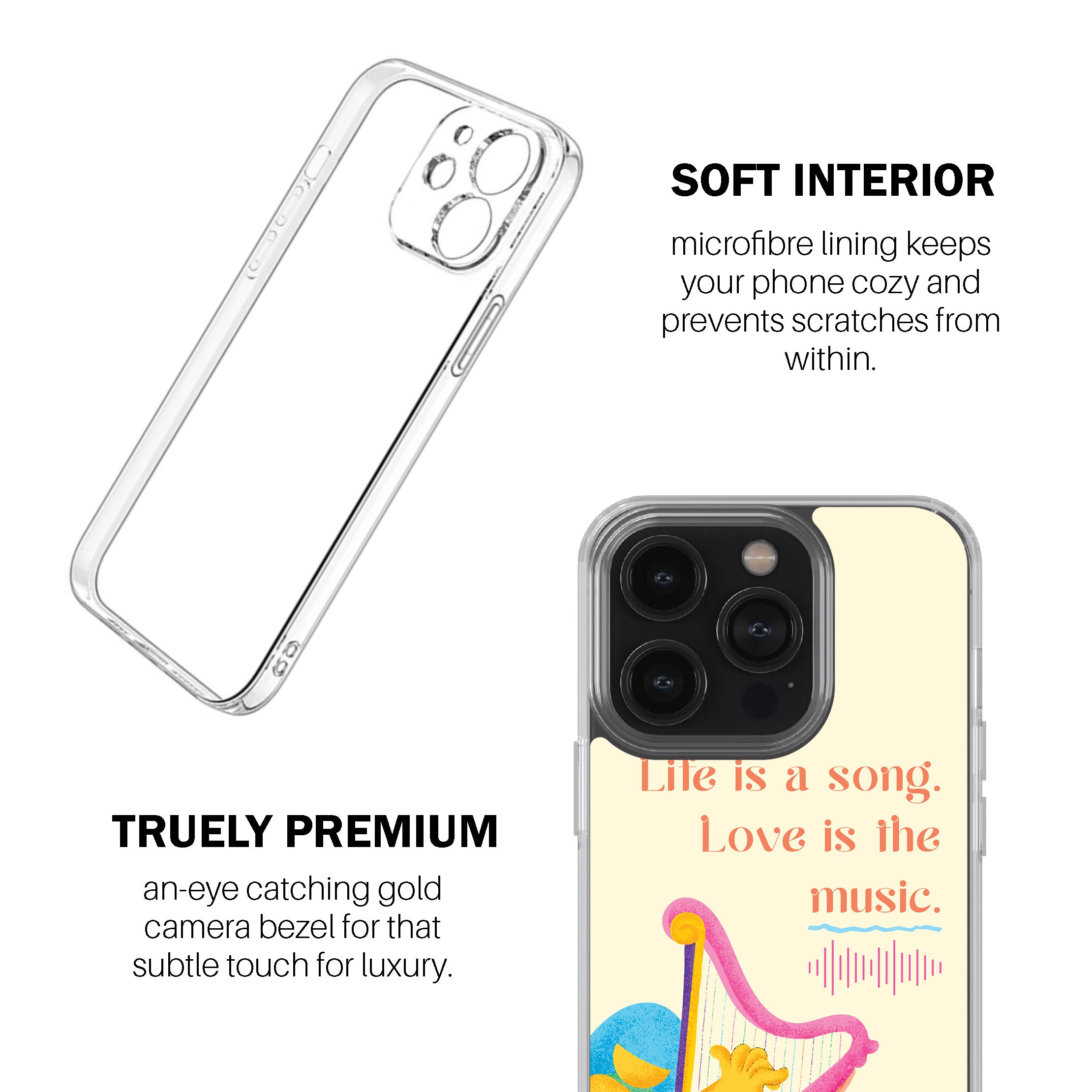 Life Is A Song. Love Is The Music. Phone Cover