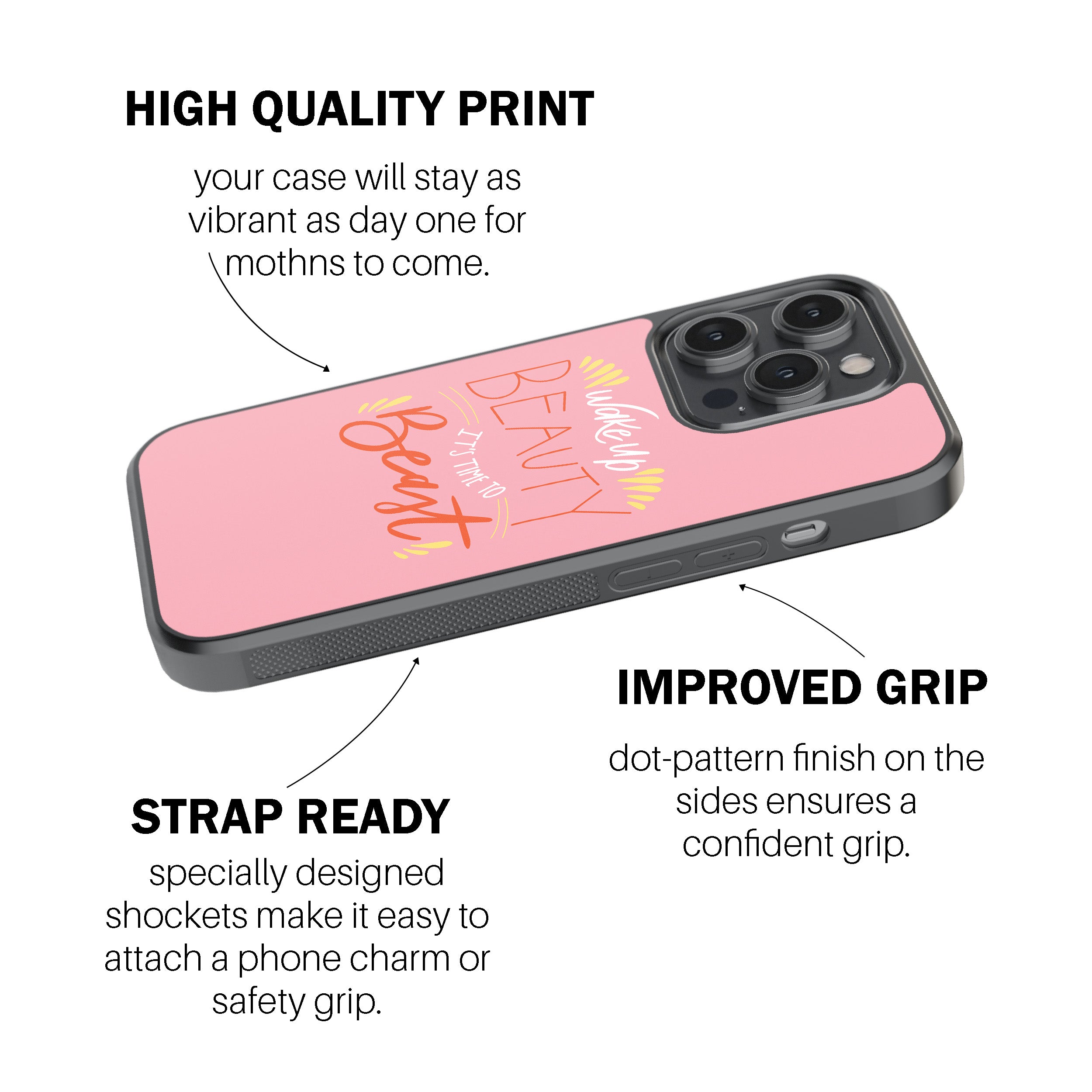 Wake Up Beauty, It’s Time To Beast Phone Cover