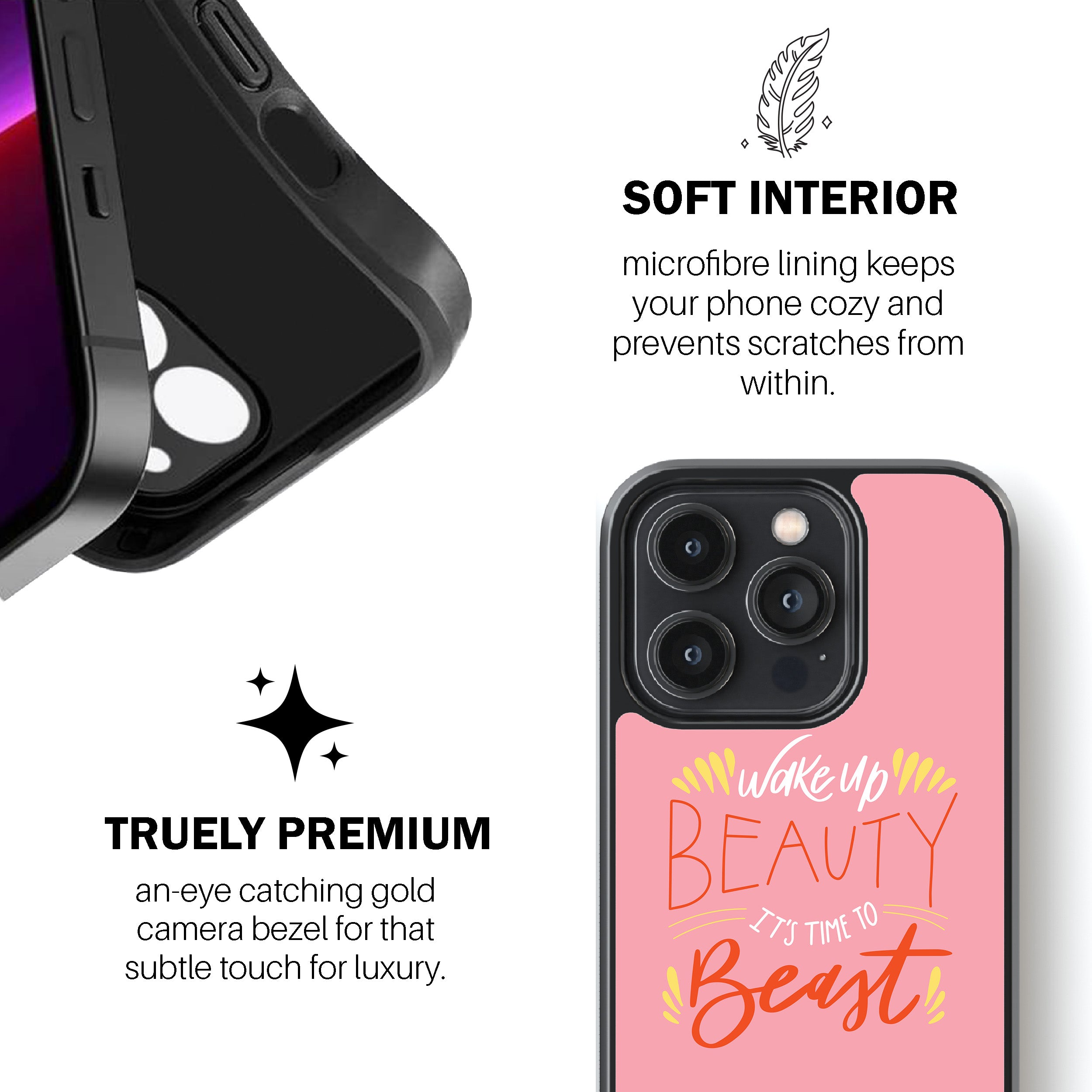 Wake Up Beauty, It’s Time To Beast Phone Cover
