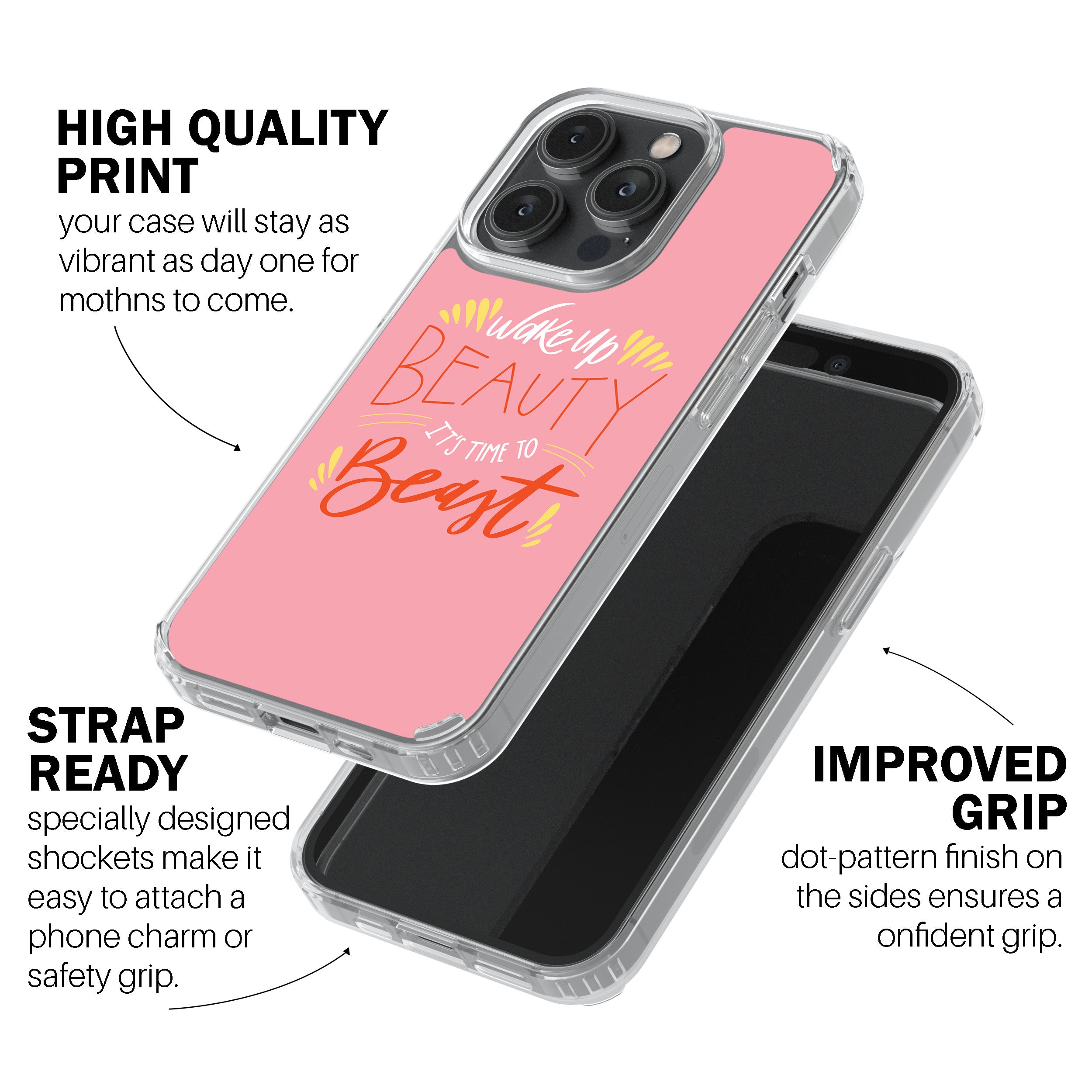 Wake Up Beauty, It’s Time To Beast Phone Cover