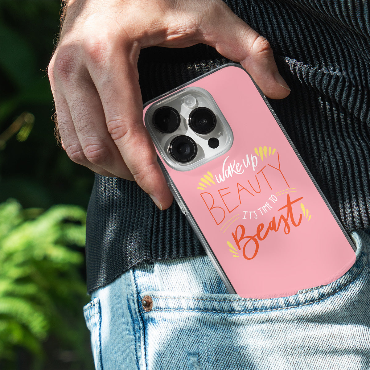 Wake Up Beauty, It’s Time To Beast Phone Cover