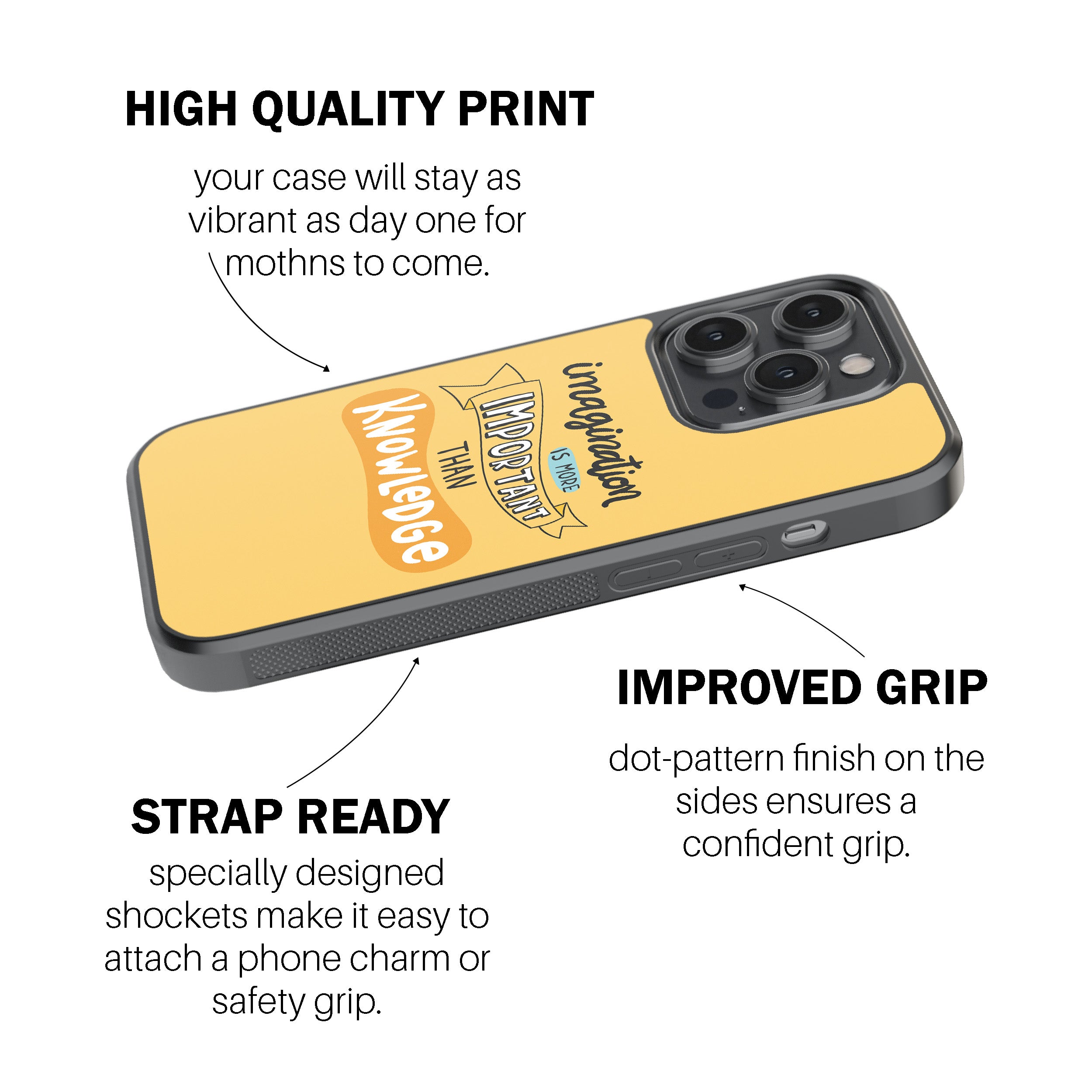 Imagination Is More Important Than Knowledge  Phone Cover