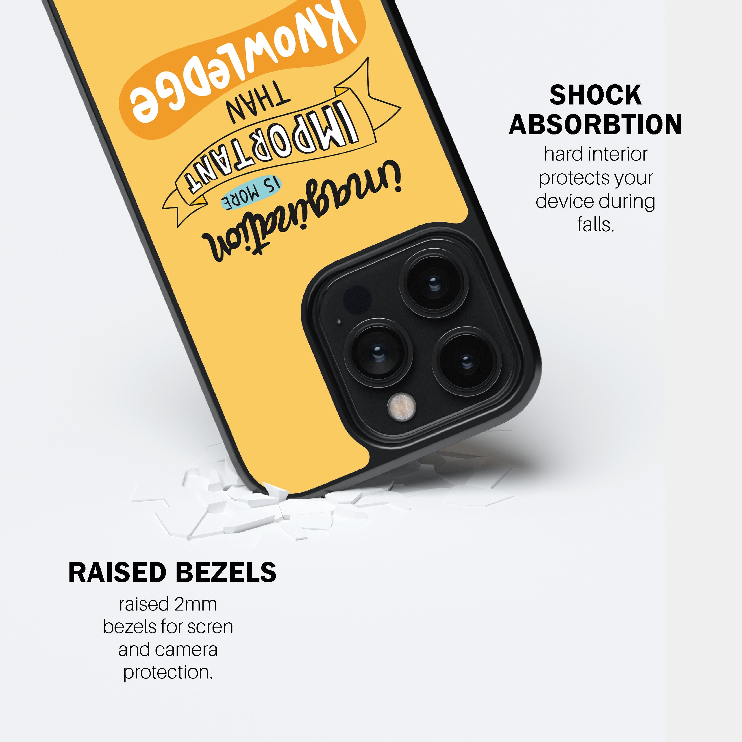 Imagination Is More Important Than Knowledge  Phone Cover