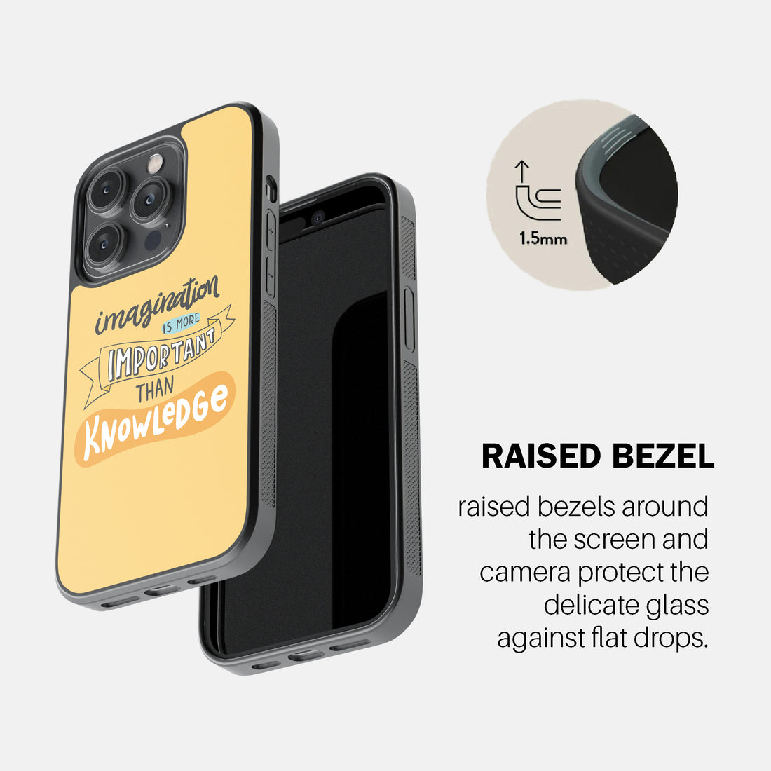 Imagination Is More Important Than Knowledge  Phone Cover