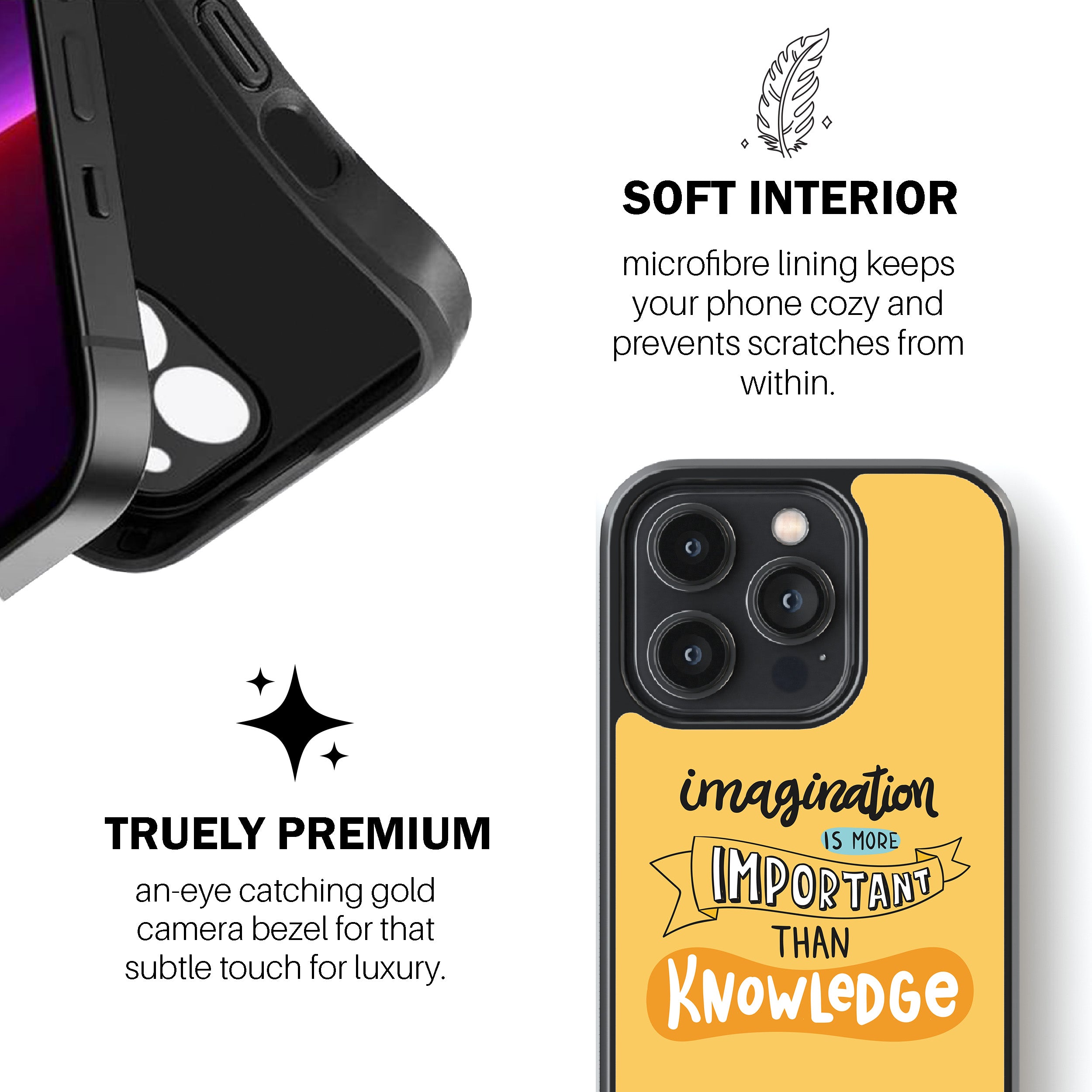 Imagination Is More Important Than Knowledge  Phone Cover