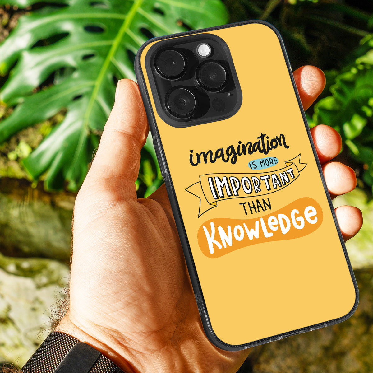 Imagination Is More Important Than Knowledge  Phone Cover