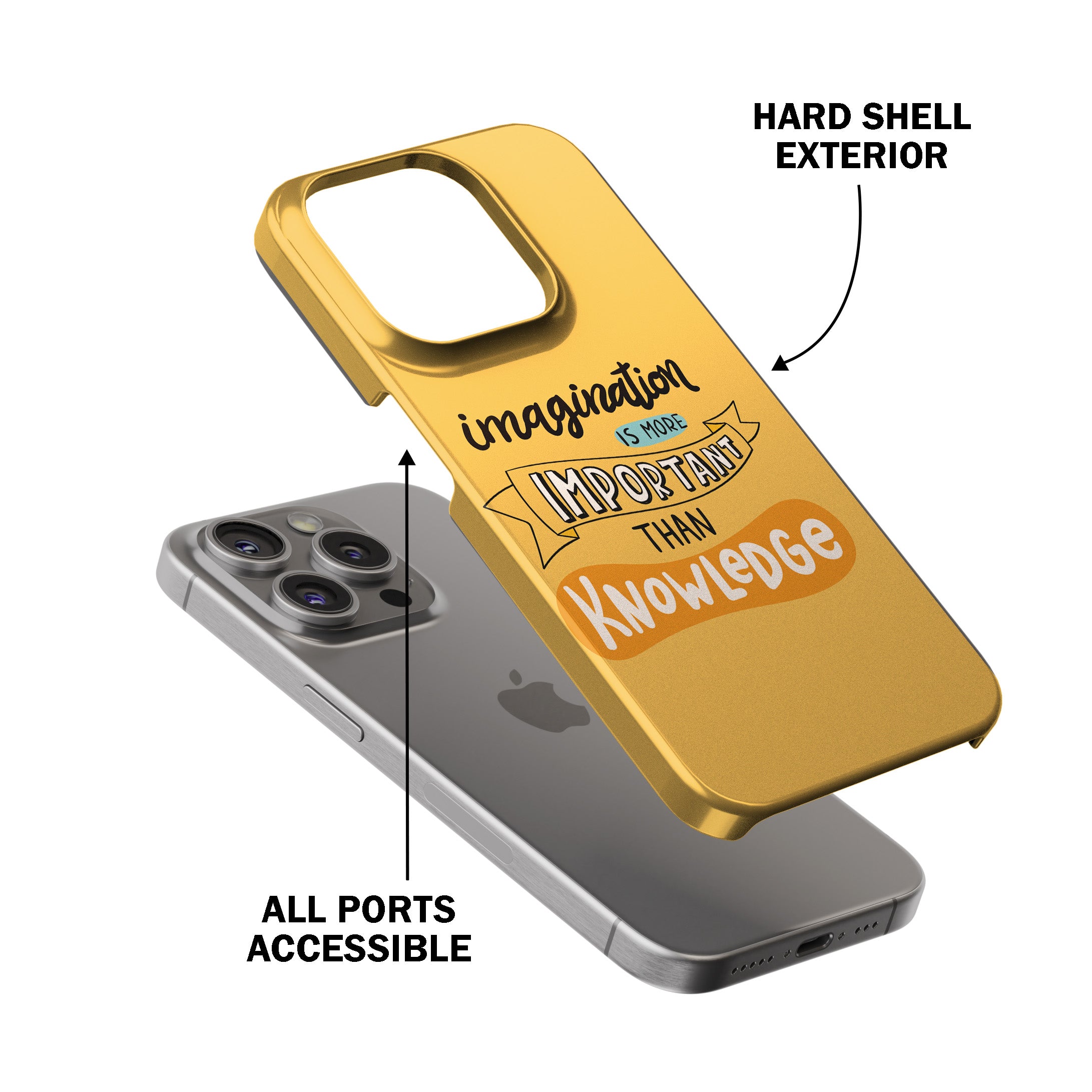 Imagination Is More Important Than Knowledge  Phone Cover
